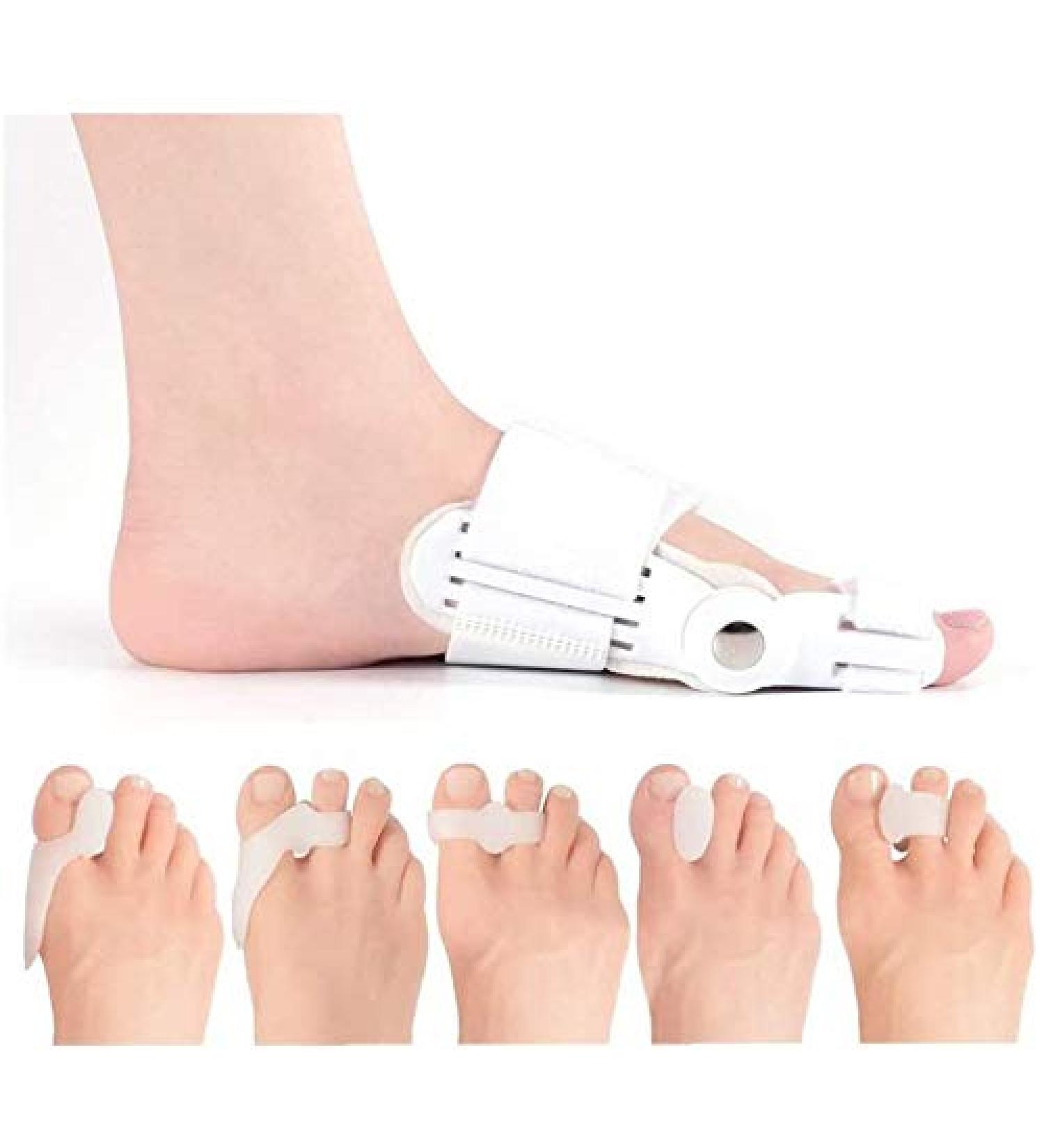 12-Piece Bunion Corrector & Soft Gel Toe Spreader | Hallux Valgus Relief & Toe Alignment - Buy Online on GoSupps.com
