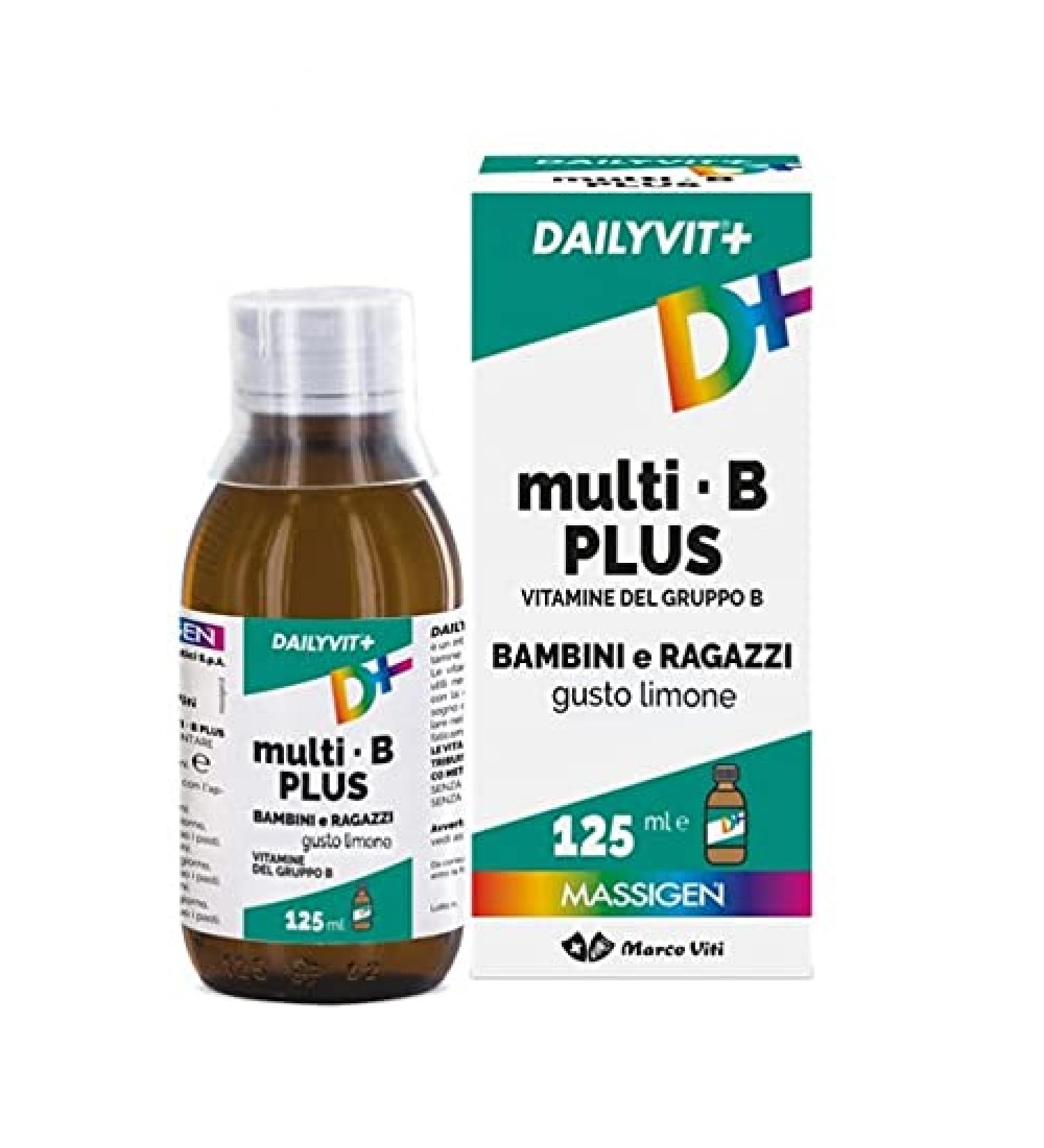  Marco Viti PROMO Pack of 2 boxes DAILYVIT MULTI B PLUS SYRUP 125+125 ml - Buy Online on GoSupps.com