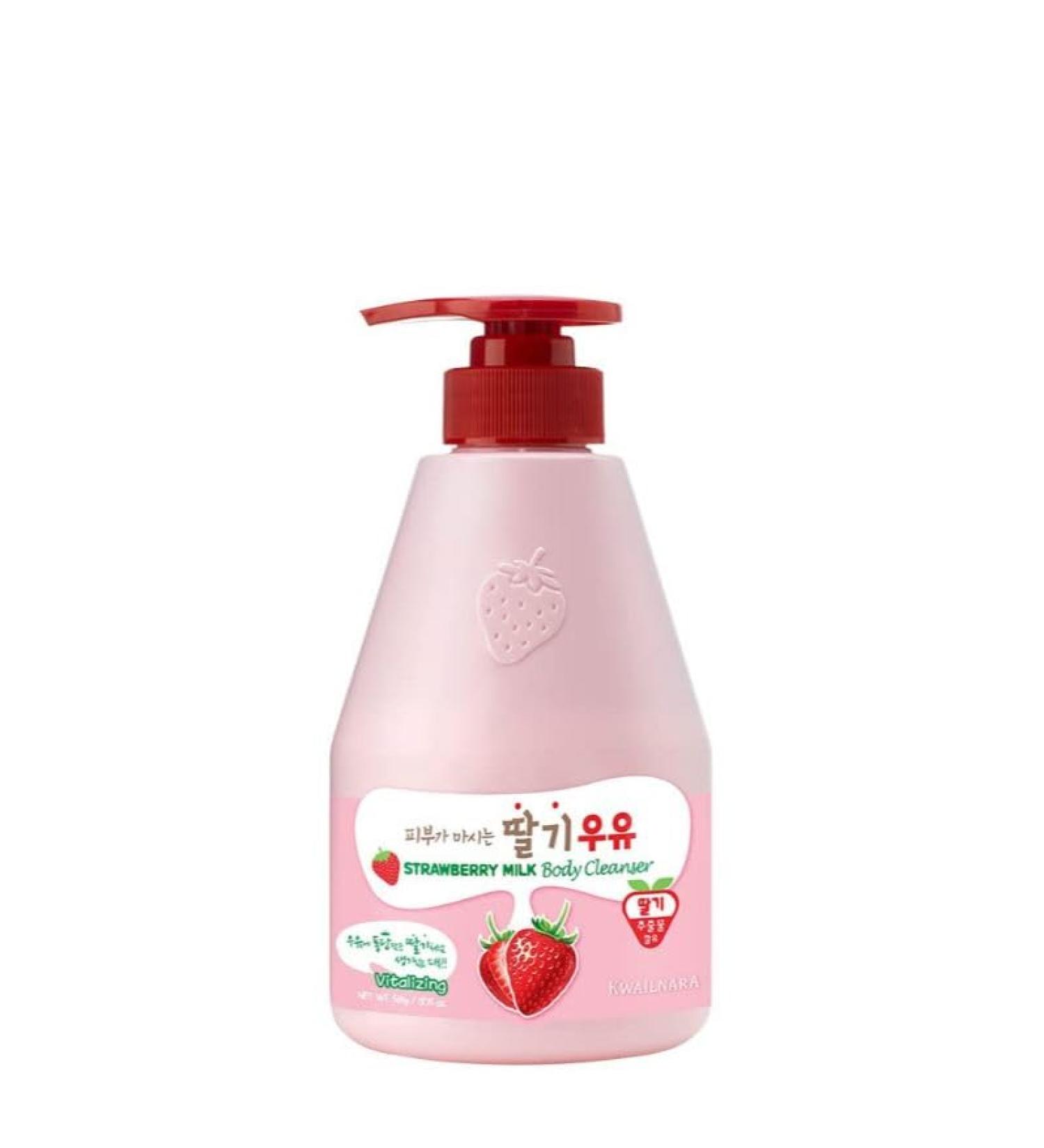 KWAILNARA Strawberry Milk Body Cleanser 560g - Buy Online on GoSupps.com