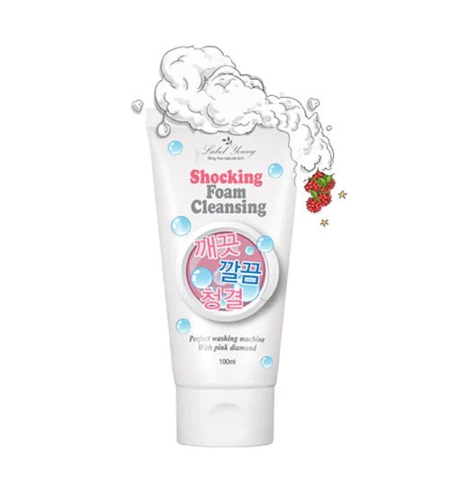 Label Young Shocking Foam Cleansing All In One - 3.4 Oz | Best International Shipping & Skincare Solutions - Buy Online on GoSupps.com