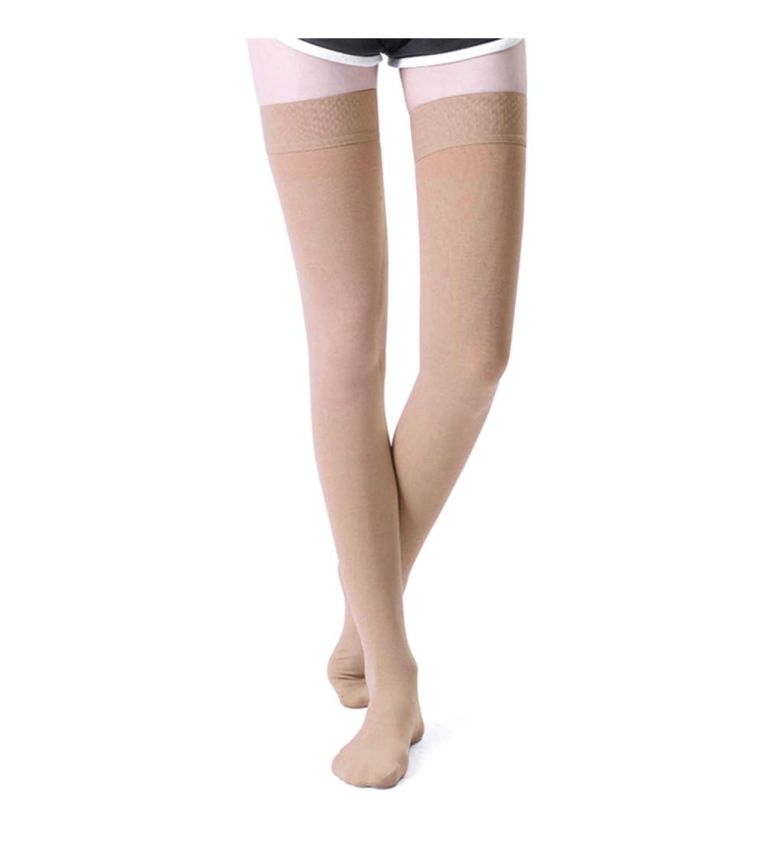 Keephen Medical Compression Stockings for Varicose Veins - Grade II (23-32mmHg) High Compression Beige Closed Toe Edema Relief - Buy Online on GoSupps.com