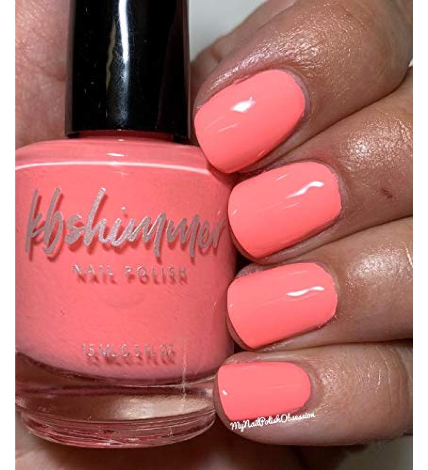 KBShimmer Guava Nice Day Nail Polish - Pink 0.5 Fl Oz - Full Sized Bottle - Buy Online on GoSupps.com
