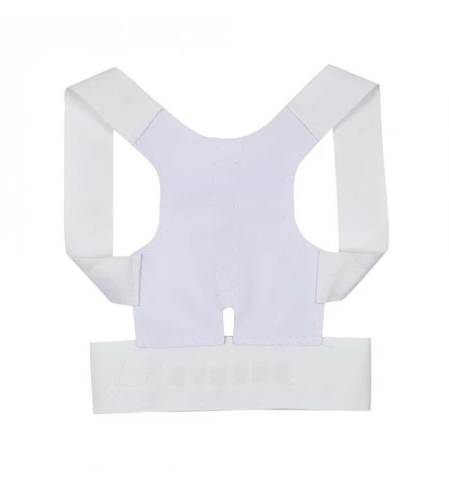 Posture Corrector Back Support Posture Correction Brace Belt Magnet Corrective Therapy Shoulder Straighter Men Women White L 75-85cm - Buy Online on GoSupps.com