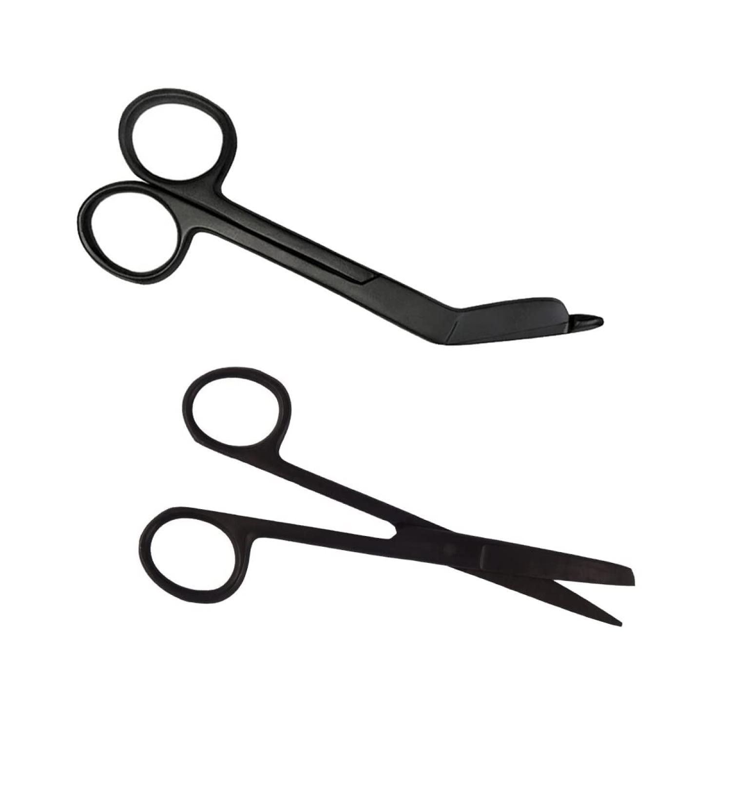 Nursing Scissors Set WITH ENGRAVING - Nurse Accessories - Gift (Stealth Black)
