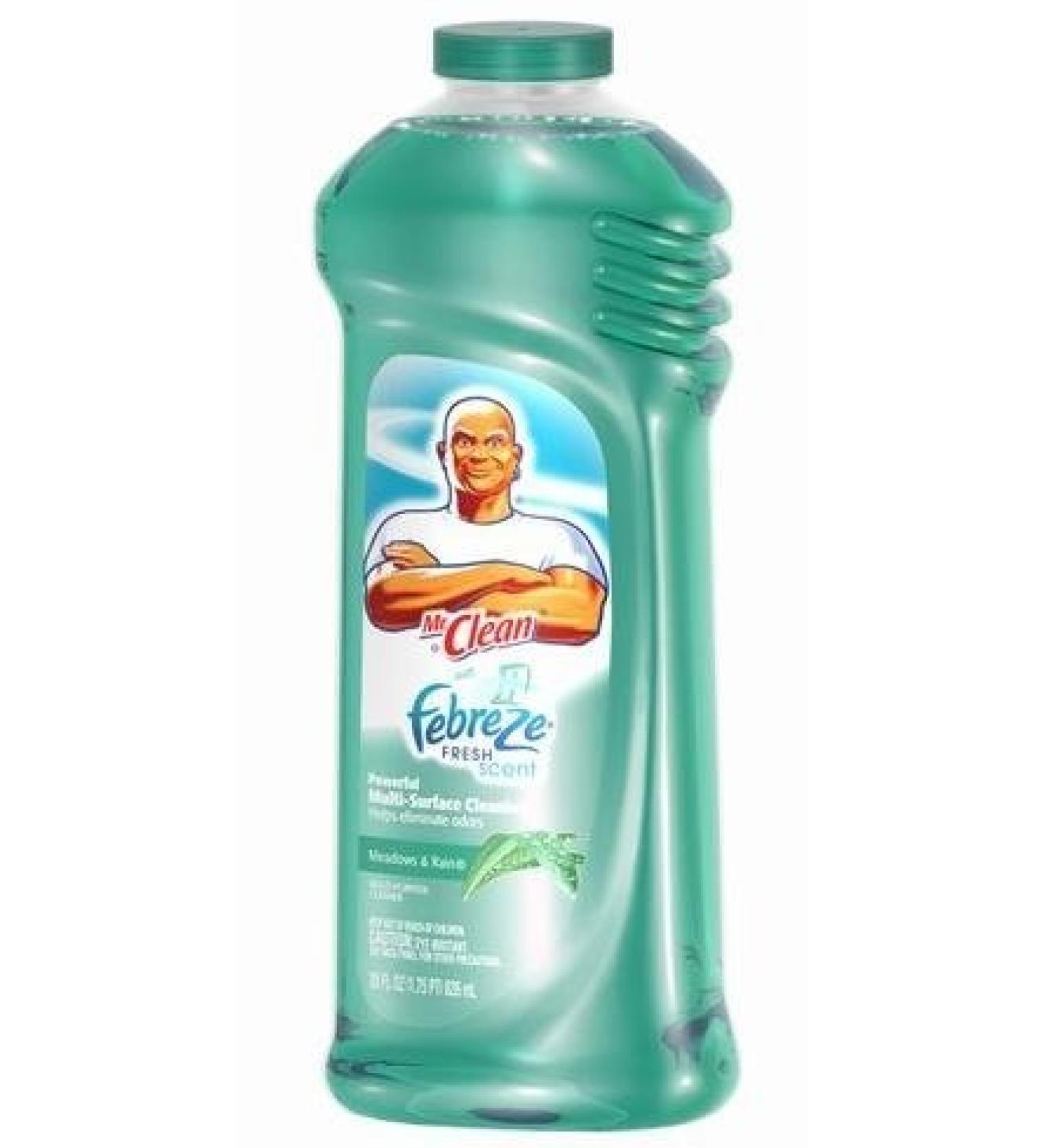 Mr Clean Multi-Surfaces Liquid with Febreze Freshness Meadows and Rain 28-Ounce