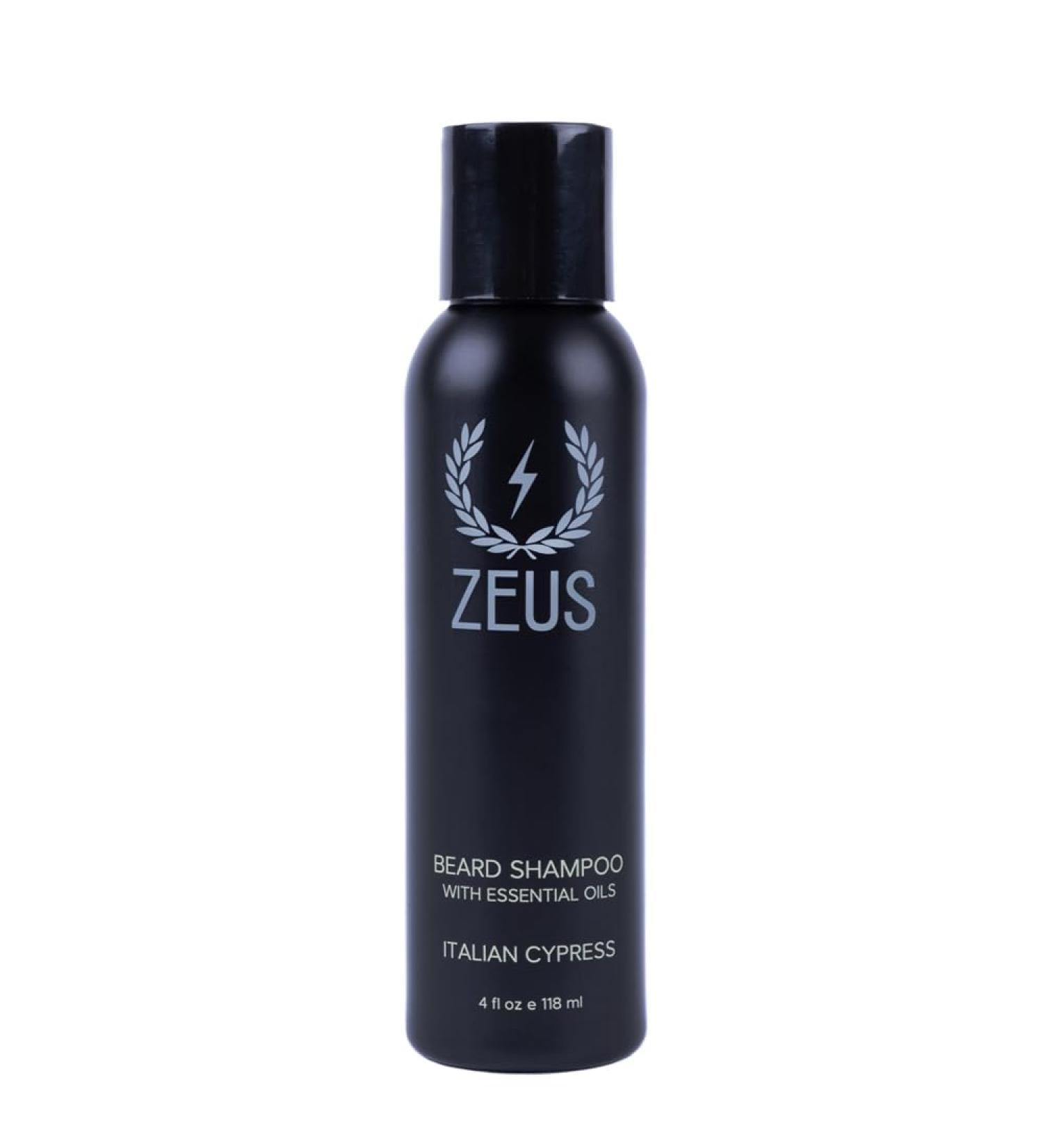 ZEUS Italian Cypress Beard Shampoo Wash for Men - Essential Oils | Made in USA (4 oz) - International Shipping Available - Buy Online on GoSupps.com
