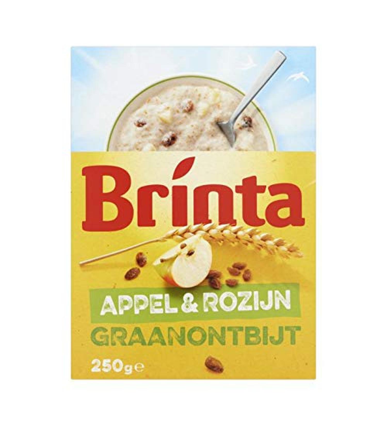 Brinta Graanontbijt Appel Rozijn Petit-d jeuner Boisson Pomme Raisin 250G
