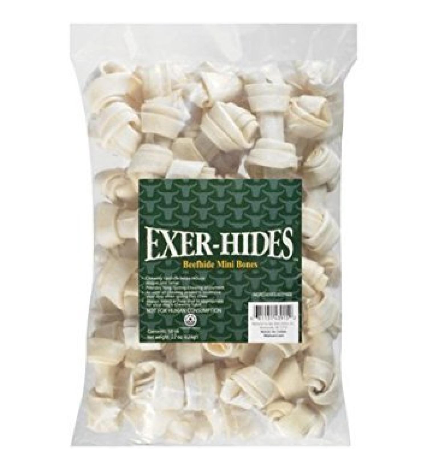 Salix Exer-hides Beefhide Mini Bones 50 count