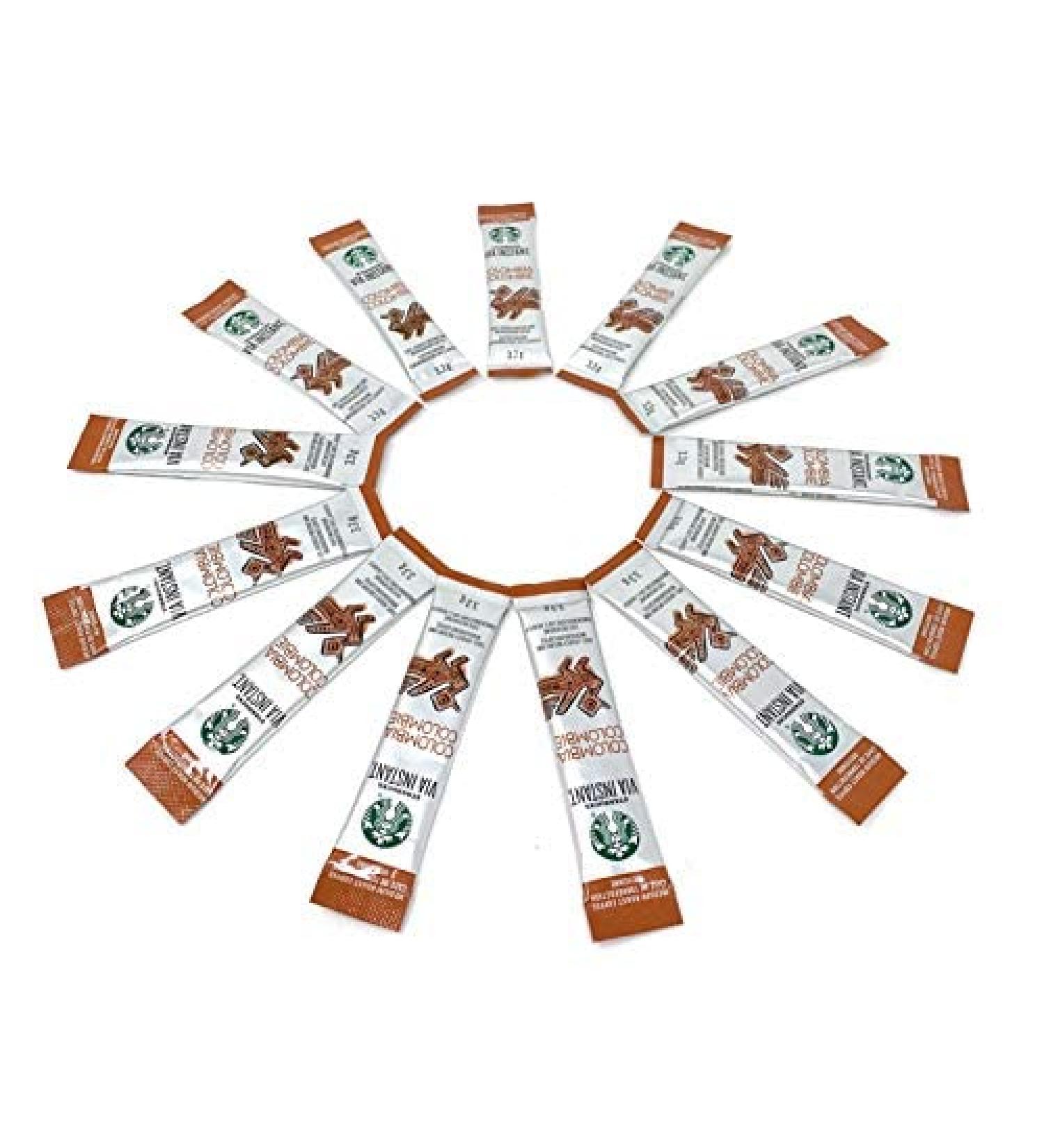 Starbucks Via Instant Coffee Colombia Medium 1.51 oz - 13 Packets - Buy Online on GoSupps.com
