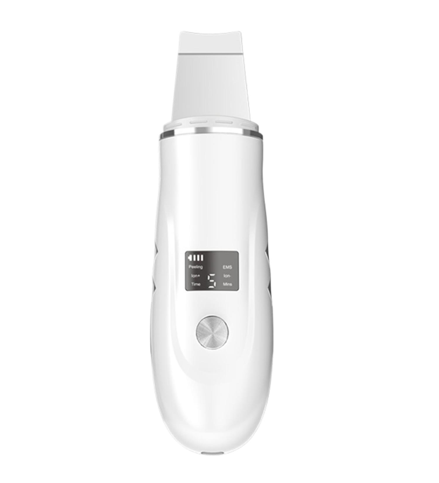 Skin Scrubber 4 in 1 LED Facial Spatula for Pore Cleaner with Curved Blade Removing Blackhead 600mAh USB Rechargeable Skin Care Portable Pore Extractor (White) - Buy Online on GoSupps.com