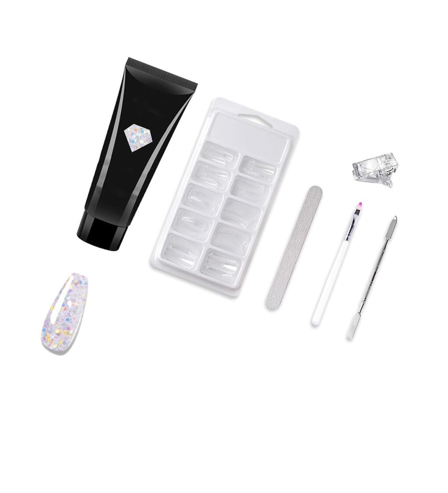 wueiooskj Nail Extend Gel Tips Professional Polish Kit Handheld Manicure Tools Home Salon Shop Beginners Adults CHildren Makup Type1 - Buy Online on GoSupps.com
