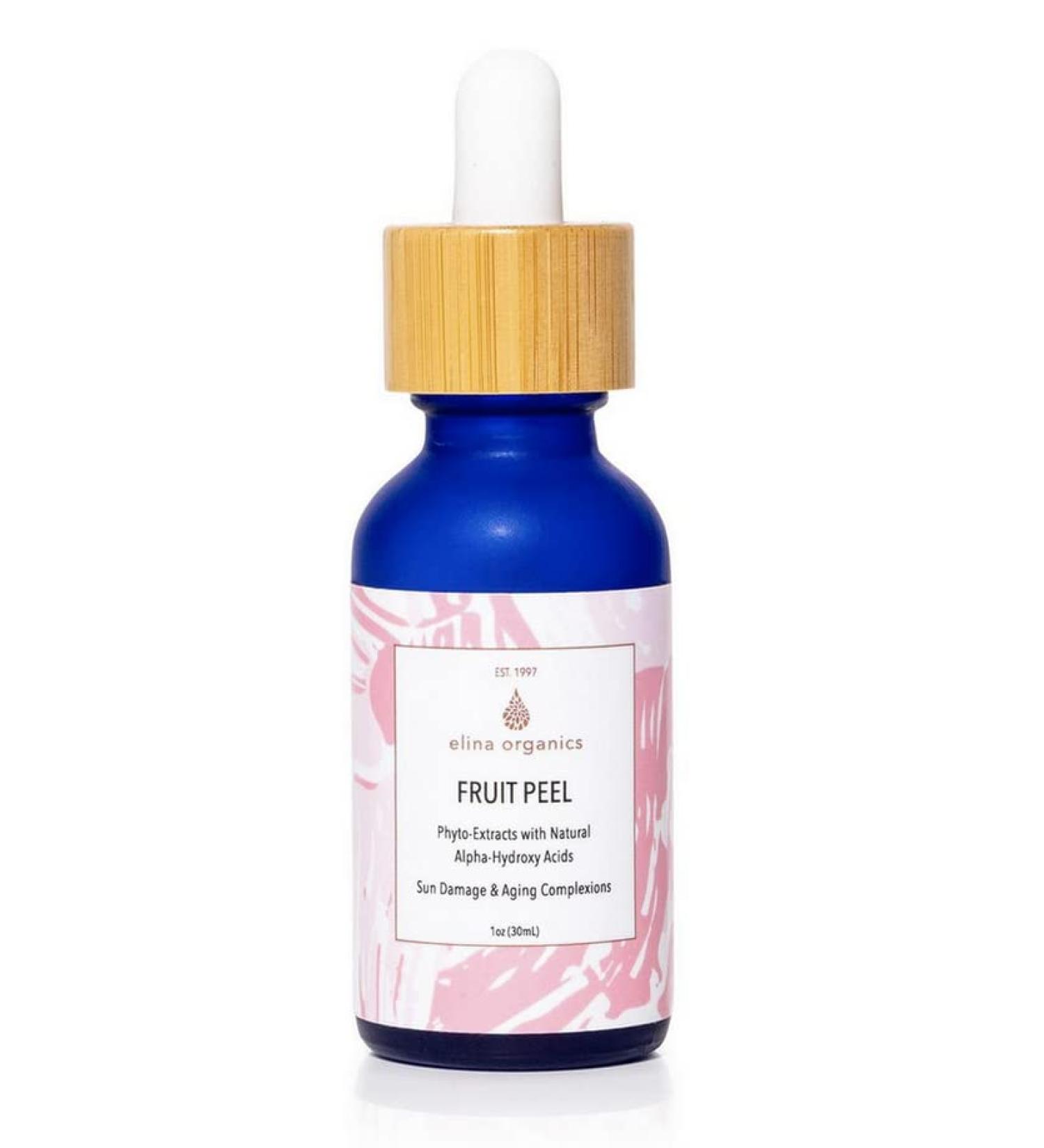 Natural Fruit Peel Face Serum - Reduce Age & Sun Spots | Vitamin C & AHA | 1oz Handmade Organic Skincare - Buy Online on GoSupps.com