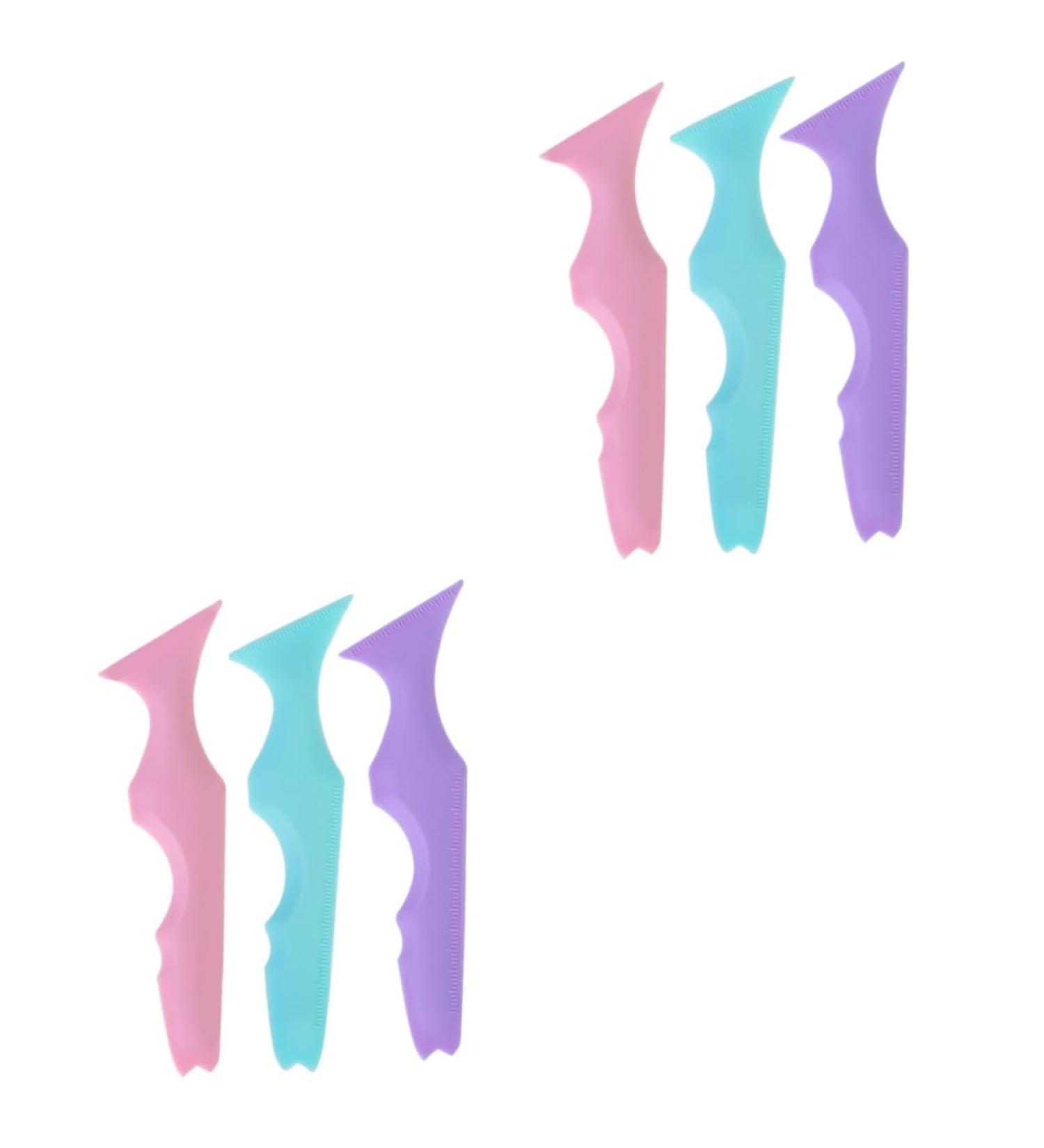 Baluue 6 Pcs Silicone Beauty Ruler Lipstick Makeup Tool Lash Tool Mascara Drawing Eyeliner - Buy Online on GoSupps.com