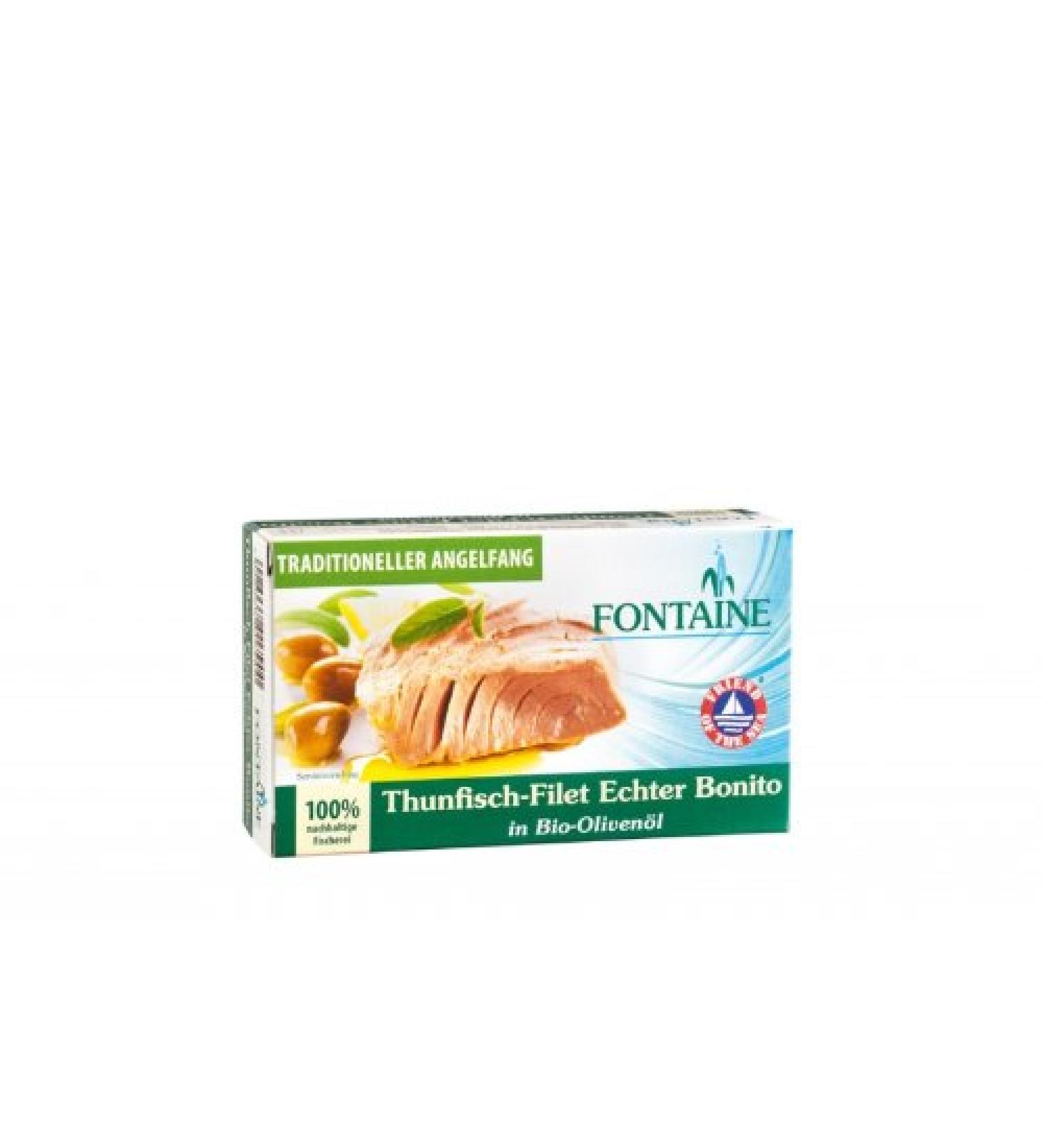 Fontaine Real Tuna Bonito Organic Olive Oil 120g 90g Fish