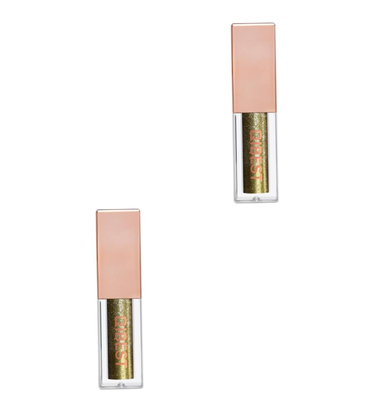 FOMIYES 2 Pcs Liquid Eyeshadow High Pigmented Eyeshadow Pearlescent Eyeshadow Eye Shadow Flash Metal - Buy Online on GoSupps.com