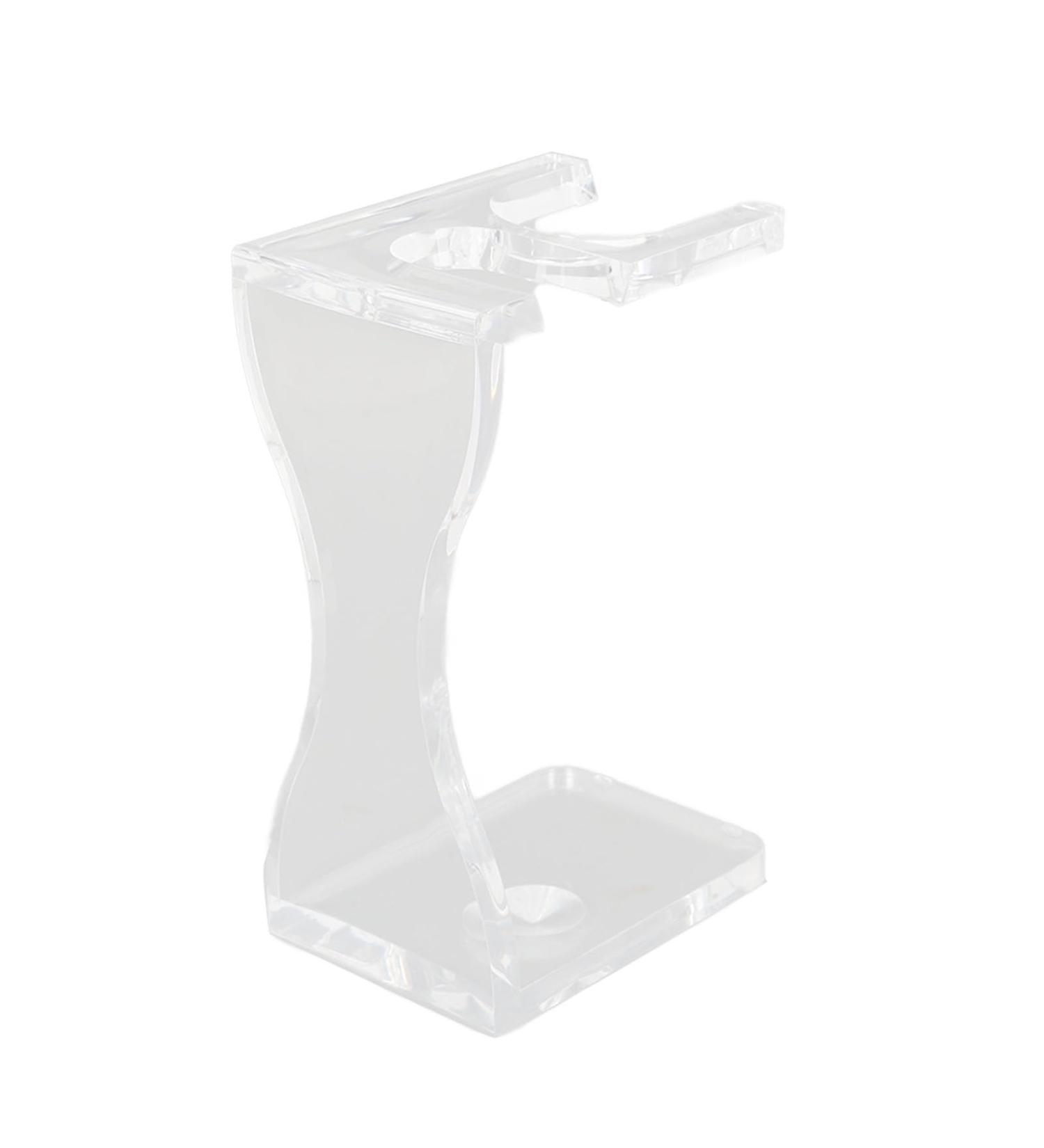 Durable Acrylic Beard Brush Exhibition Stand | Transparent Bracket for Men's Bathrooms - Buy Online on GoSupps.com