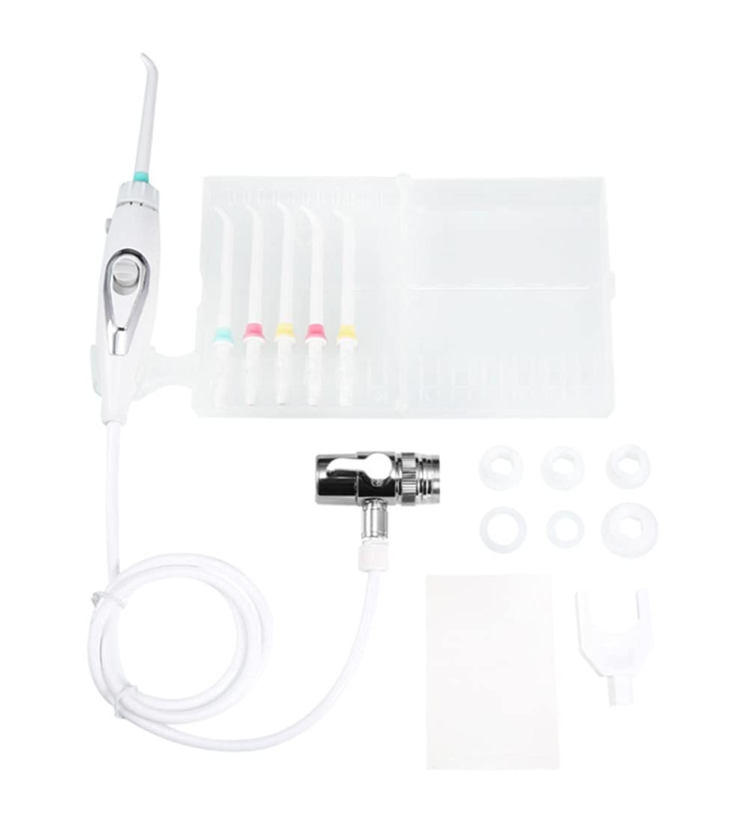 Buy Dental Water Flosser Faucet Type Oral Irrigator with 6 Nozzles for Superior Tooth Cleaning - Buy Online on GoSupps.com