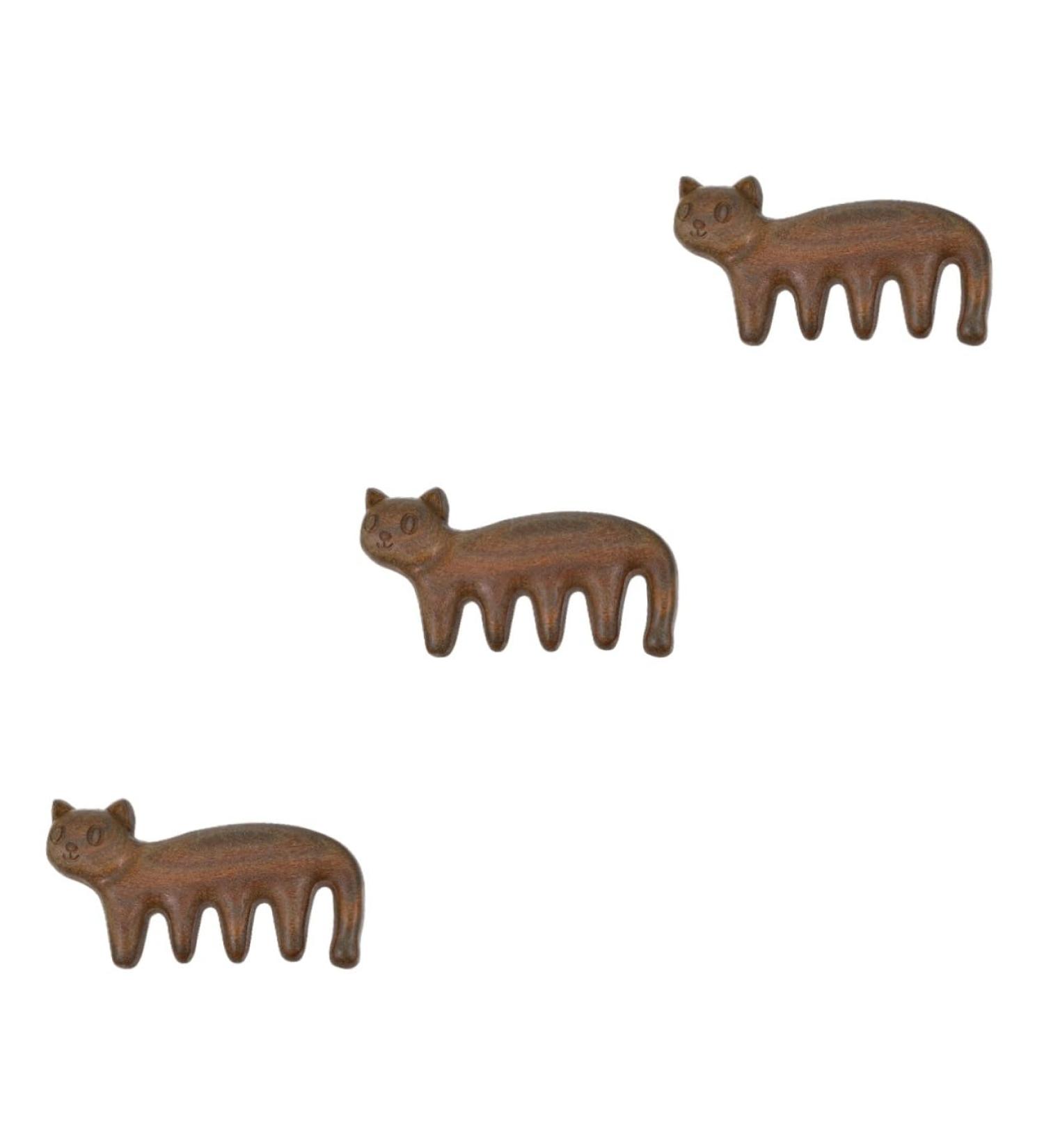 Beaupretty 3 STK K tchengr ner Sandelwood Wide Tooth Comb - Scalp Massage Comb for Home & Meridian Tool | Best Hair Care & Shampoo Accessory - Buy Online on GoSupps.com