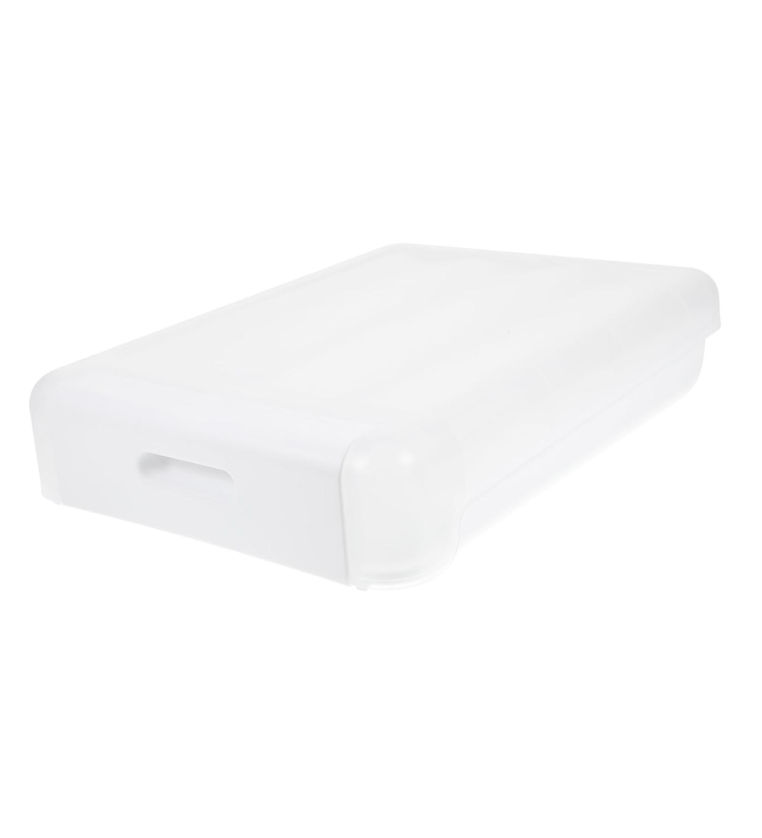 Drawer Refrigerator Egg Drawer-type Supply Tray Accessory Household Storage Fridge re-usable White 33X25X8cm - Buy Online on GoSupps.com
