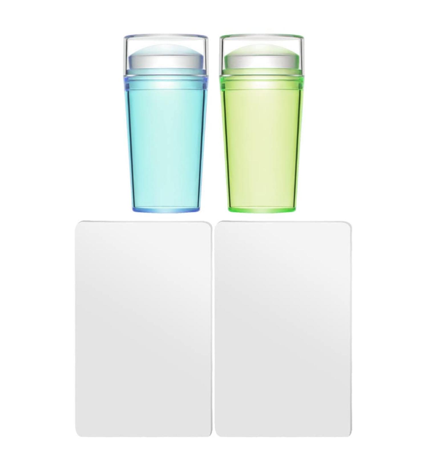 Uonlytech 2-Piece Silicone Nail Art Stamper Set | DIY Nail Decor Tools | International Shipping - Buy Online on GoSupps.com