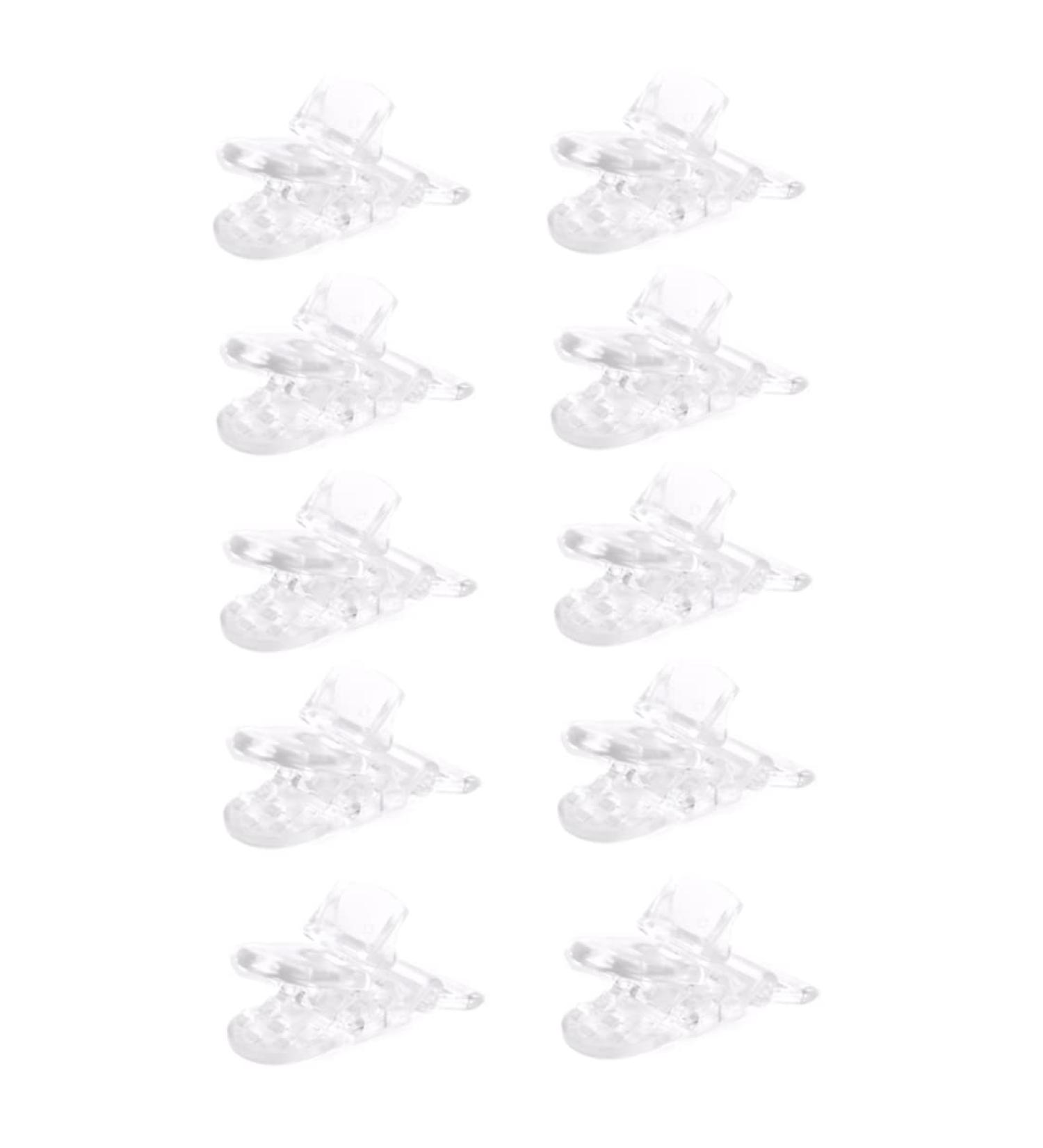 Banziaju Clear Plastic Clip Schnuller Holder | 10PCs Dummy Clips for Crafting Supplies & Tools | Durable Badge Clips for Long-lasting Use - Buy Online on GoSupps.com