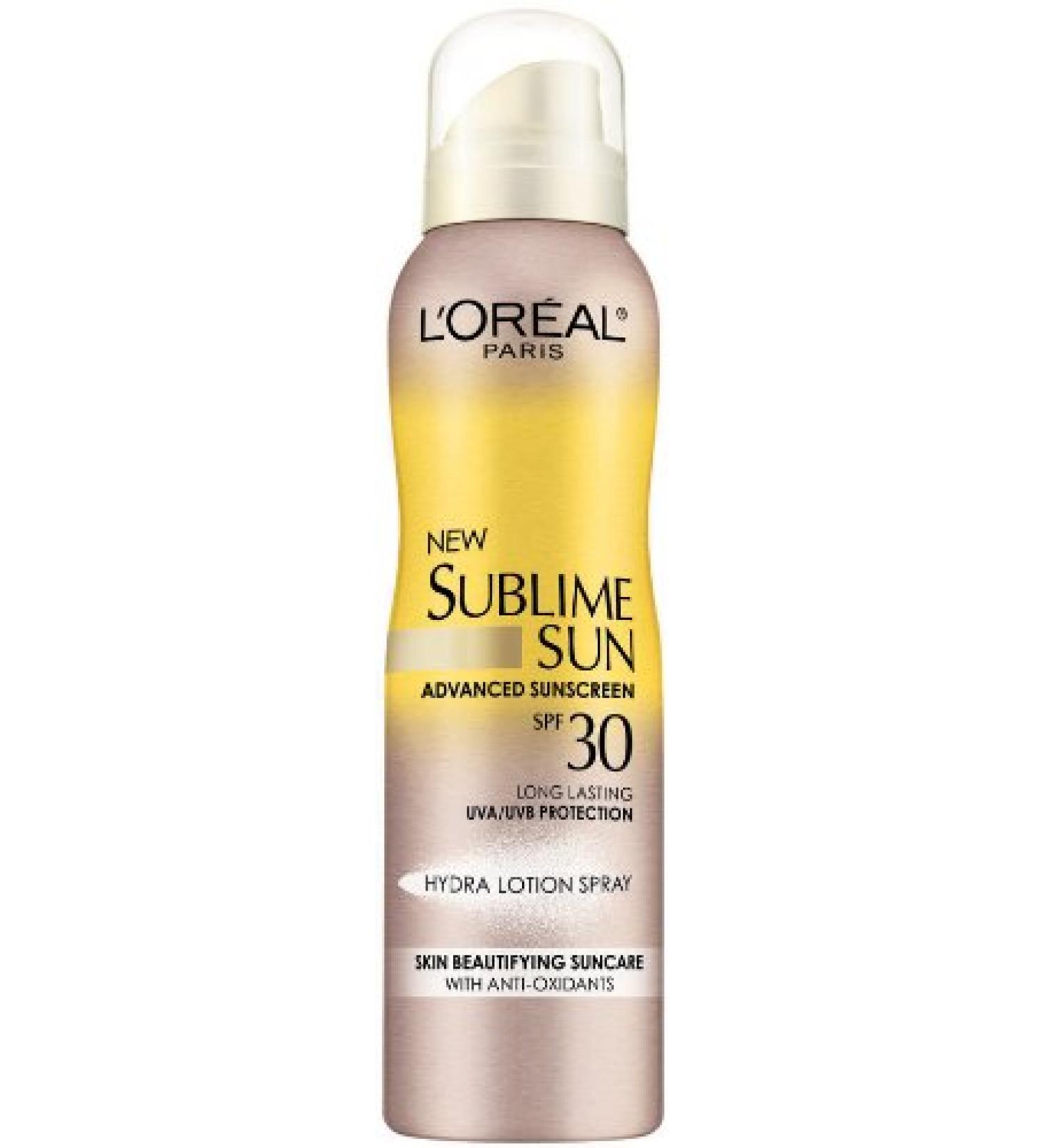 L'Oreal Sublime Sun Hydra Lotion Spray SPF 30 4.2 Ounce