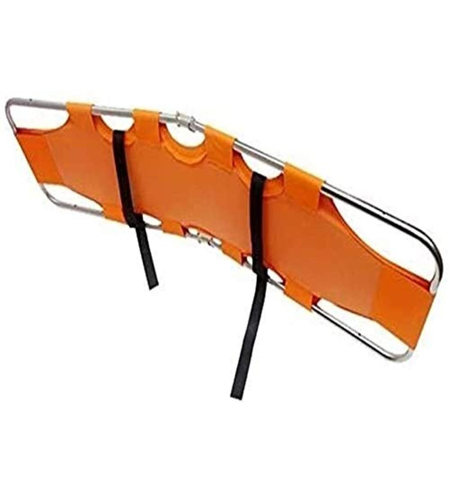 Foldaway Portable Stretcher Mergency Rescue Flat for Portable Stretchers Such As Hospitals/Clinics/Families/Sports Fields with Two Steel Bars - Buy Online on GoSupps.com