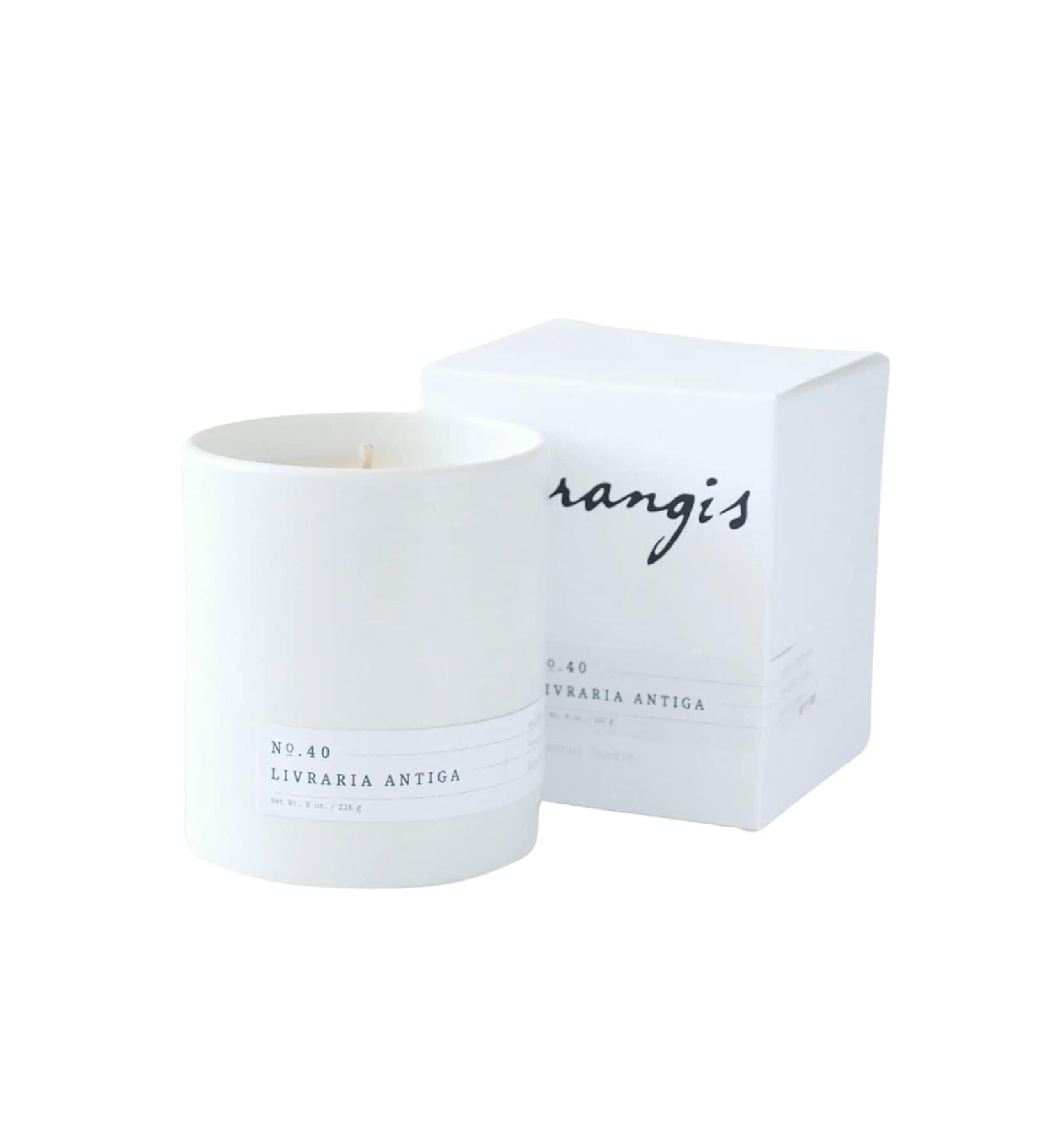 Buy Candle Livraria Antiga - Aromatherapy Home Fragrance 50 Hour Burn Time Decorative Gift with Saffron Rose & Sandalwood - Buy Online on GoSupps.com