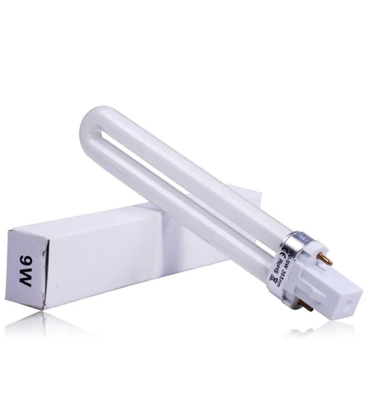 Nail Art Dryer Lamp Tube - 9W UV Replacement Tube 365nm for U Shaped UV Nail Lamps - Buy Online on GoSupps.com