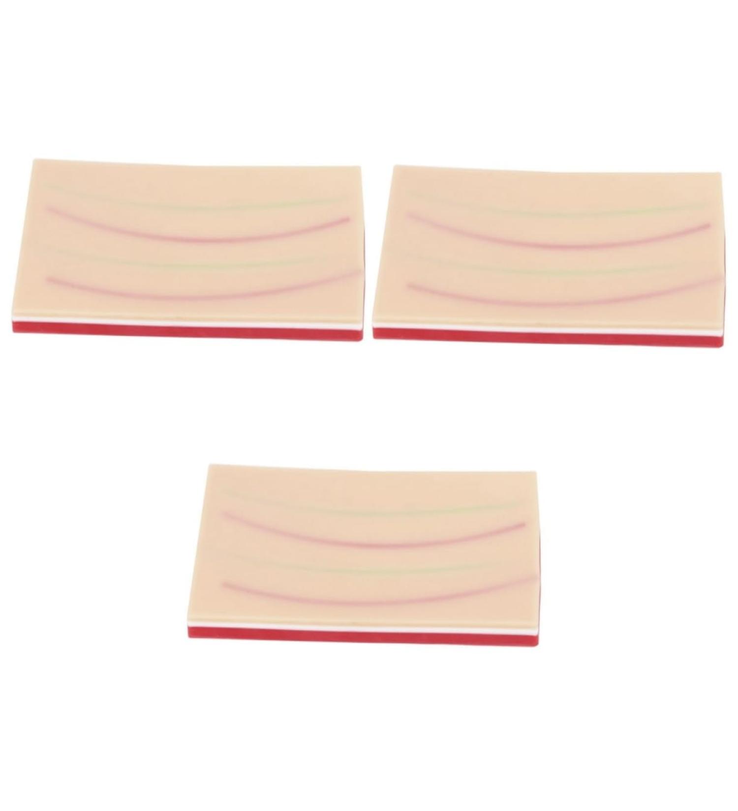 Hemoton 3pcs Iv Practice Injection Training Pad Set - Venipuncture & Intradermal Practice Skin - 17X10cmx3pcs - Buy Online on GoSupps.com