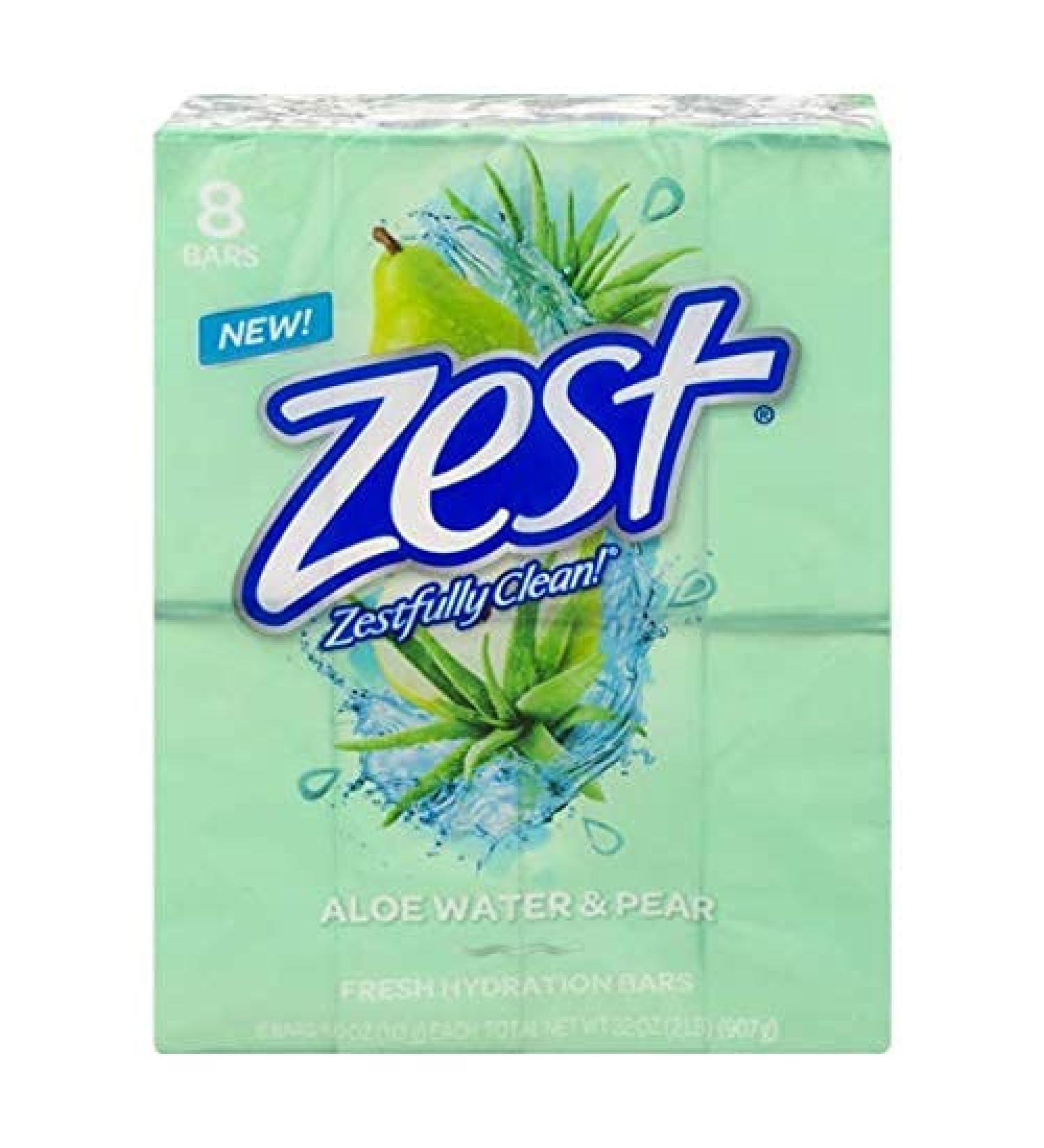 Zest Aloe Water & Pear  8 bars  4 ounces