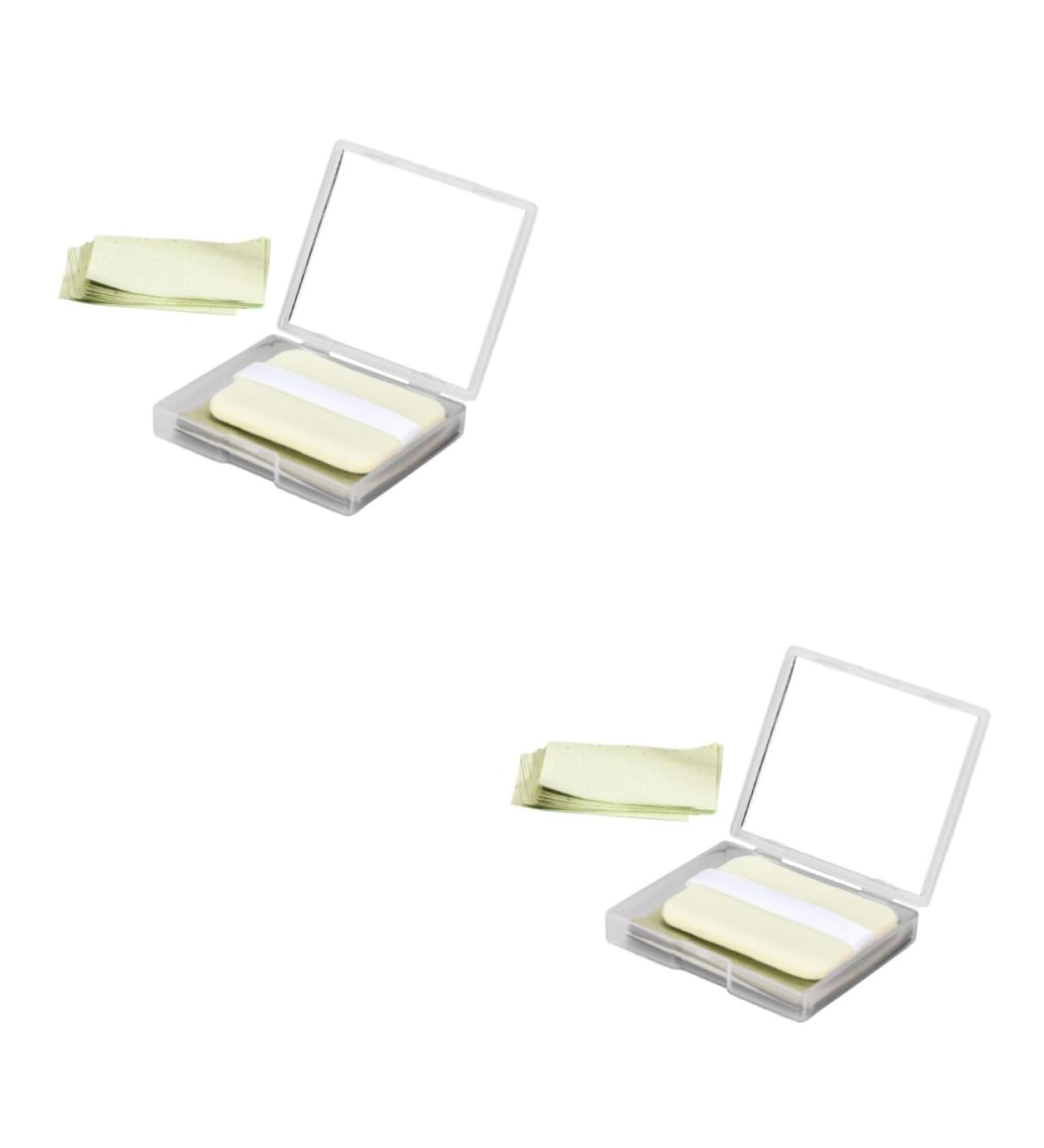 FRCOLOR 2 Sets Oil Blotting Paper Facial Oil Control Paper Oil Control Papers Oil Control Facial Tissue Reusable Face Pads Makeup Oil-Absorbing Paper Paper Shrink Pores Makeup Tools - Buy Online on GoSupps.com