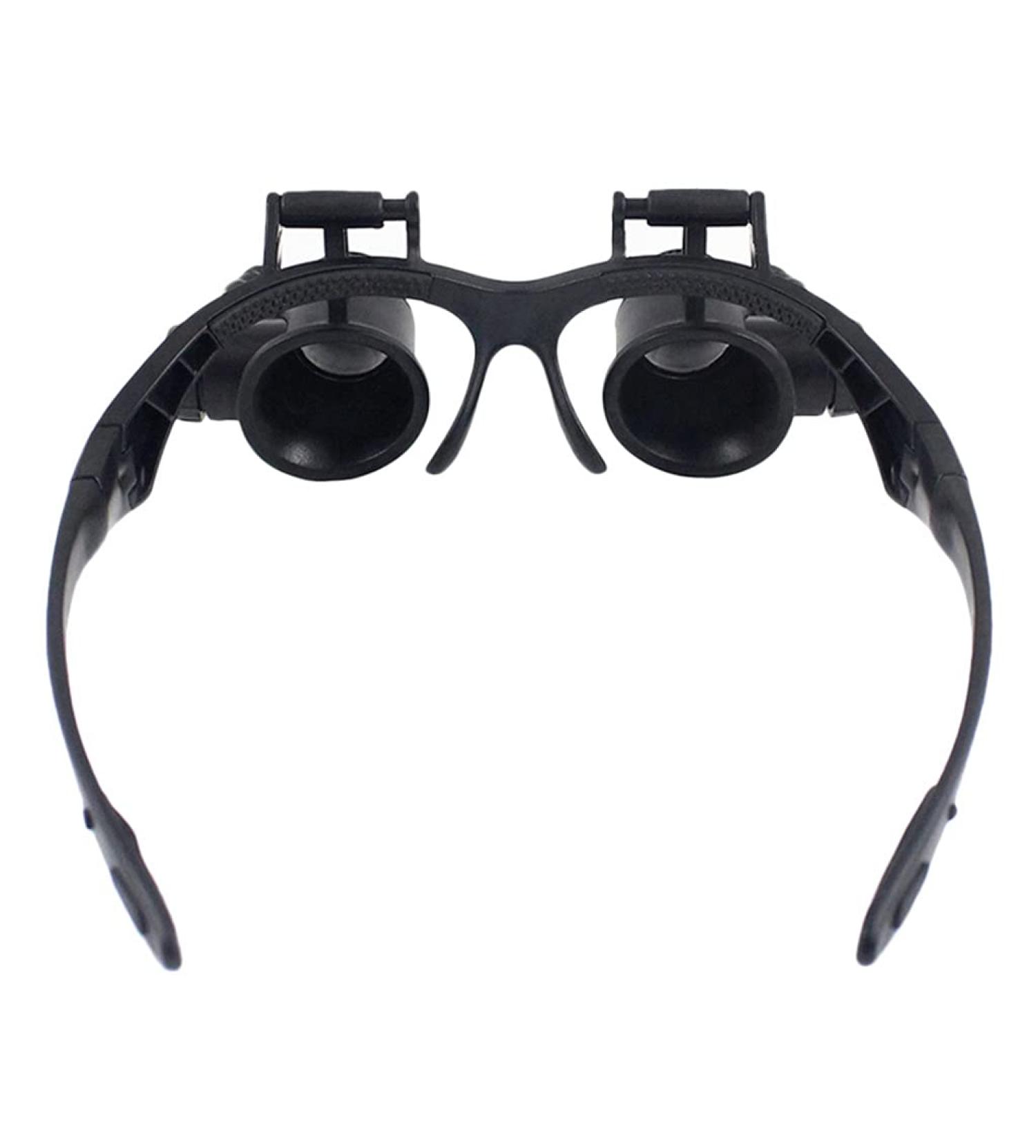 Headband LED Light Glasses Magnifier 10X 15X 20X 25X Dual Eye Loupe Lens for Watchmaker Optical Lens Glass Magnifier - Buy Online on GoSupps.com