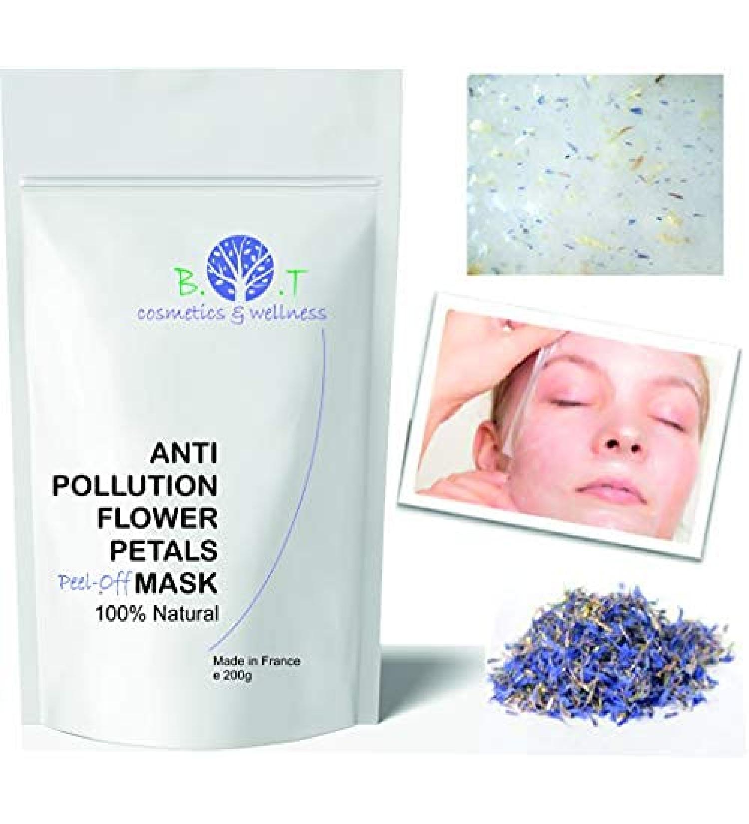 ANTI POLLUTION TRANSLUCENT ALGINATE FACIAL PEEL-OFF MASK - DEEP PORE CLEANSING AIR POLLUTION IMPURITIES TOXINS 10 TREATMENTS 200g/0.44lbs/7.05oz (FLOWER PETALS) - Buy Online on GoSupps.com