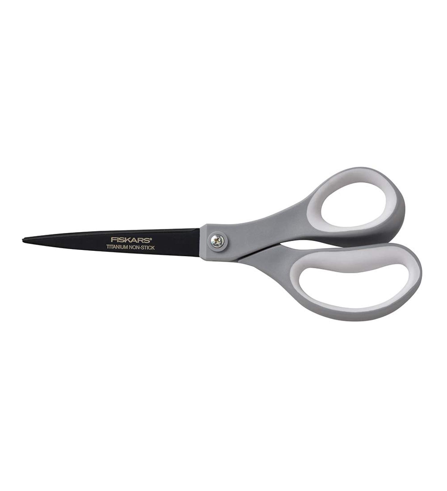 Fiskars 1541301001 Non-Stick Titanium Softgrip Scissors  8" Length  3 1/10" Cut - Buy Online on GoSupps.com