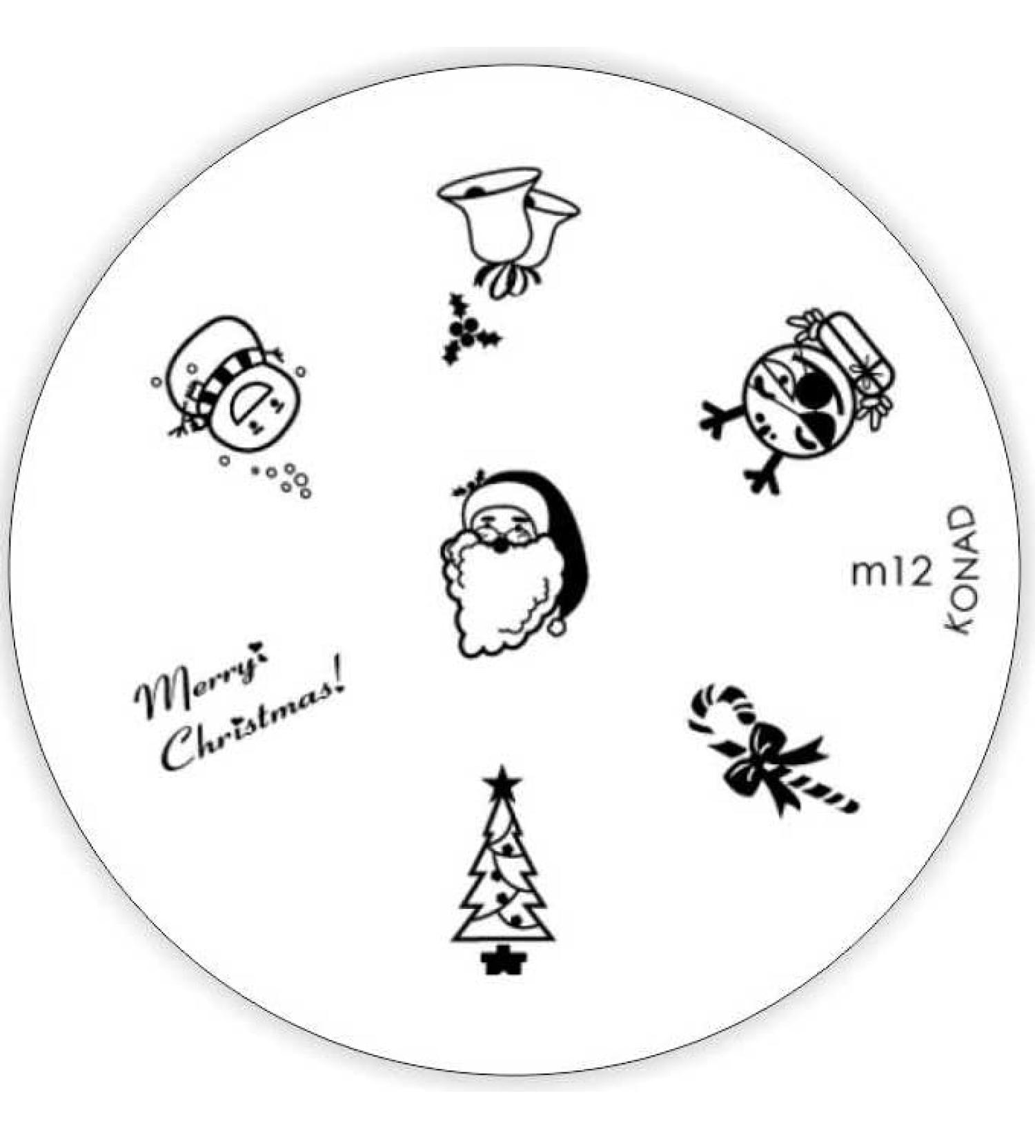 Konad stencil stamping stamping stencil M12