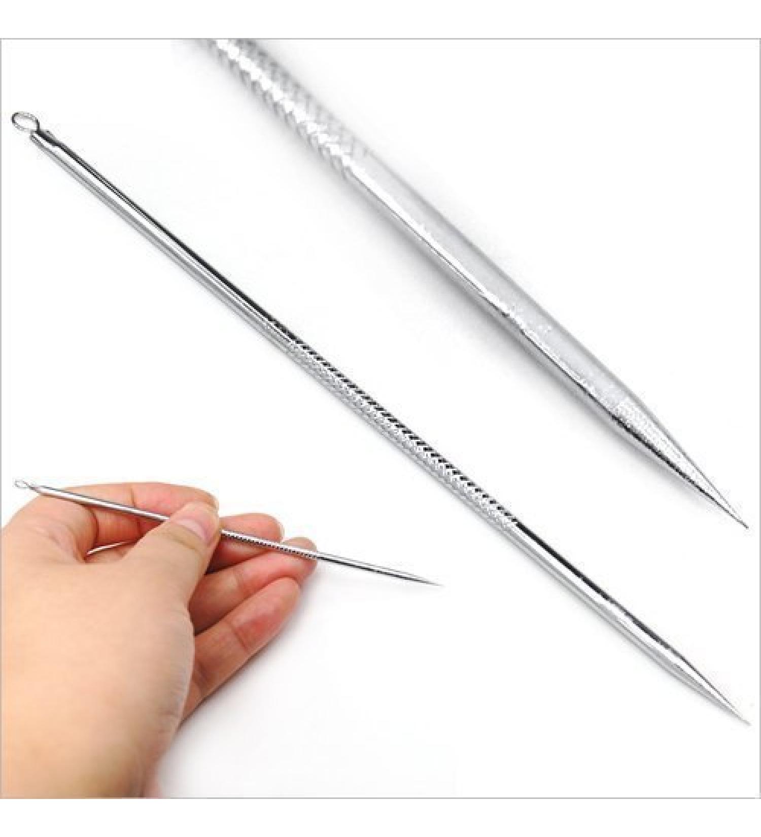 Fat-catz-copy-catz 1x Stainless Steel Blackhead Remover Cleaner Tool Acne Pimple Spot Extractor Pin