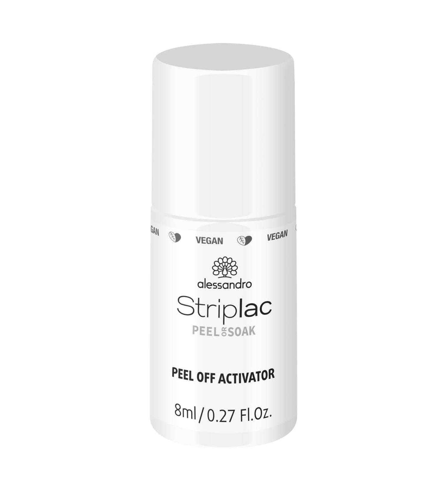 Alessandro Striplac Peel or Soak - Vegan Peel-Off Activator for Perfect Nails in 15 Minutes - 8ml | Fast International Shipping - Buy Online on GoSupps.com