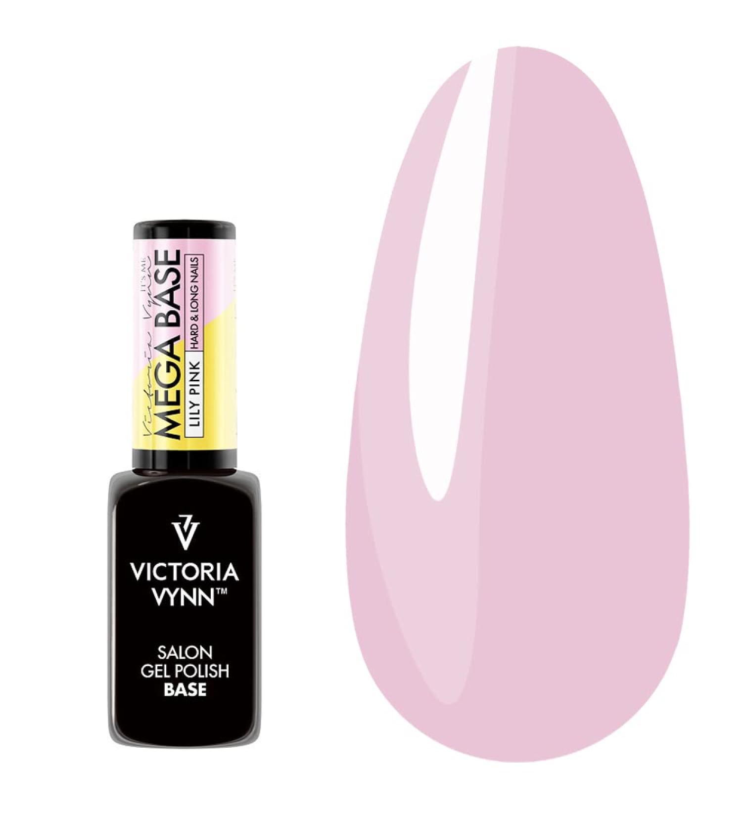 Victoria Vynn Mega Base LILY PINK Hard & Long Nails UV Led Hybrid Gel Polish 8ml Pink 8 ml (Pack of 1)