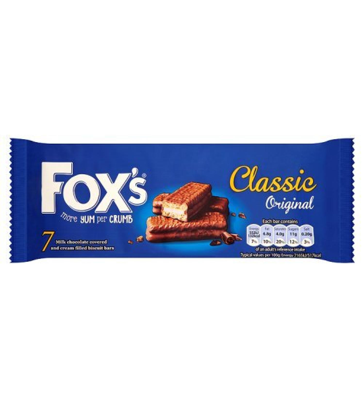 Fox'S Classic Original Biscuit Bar 7 Bars