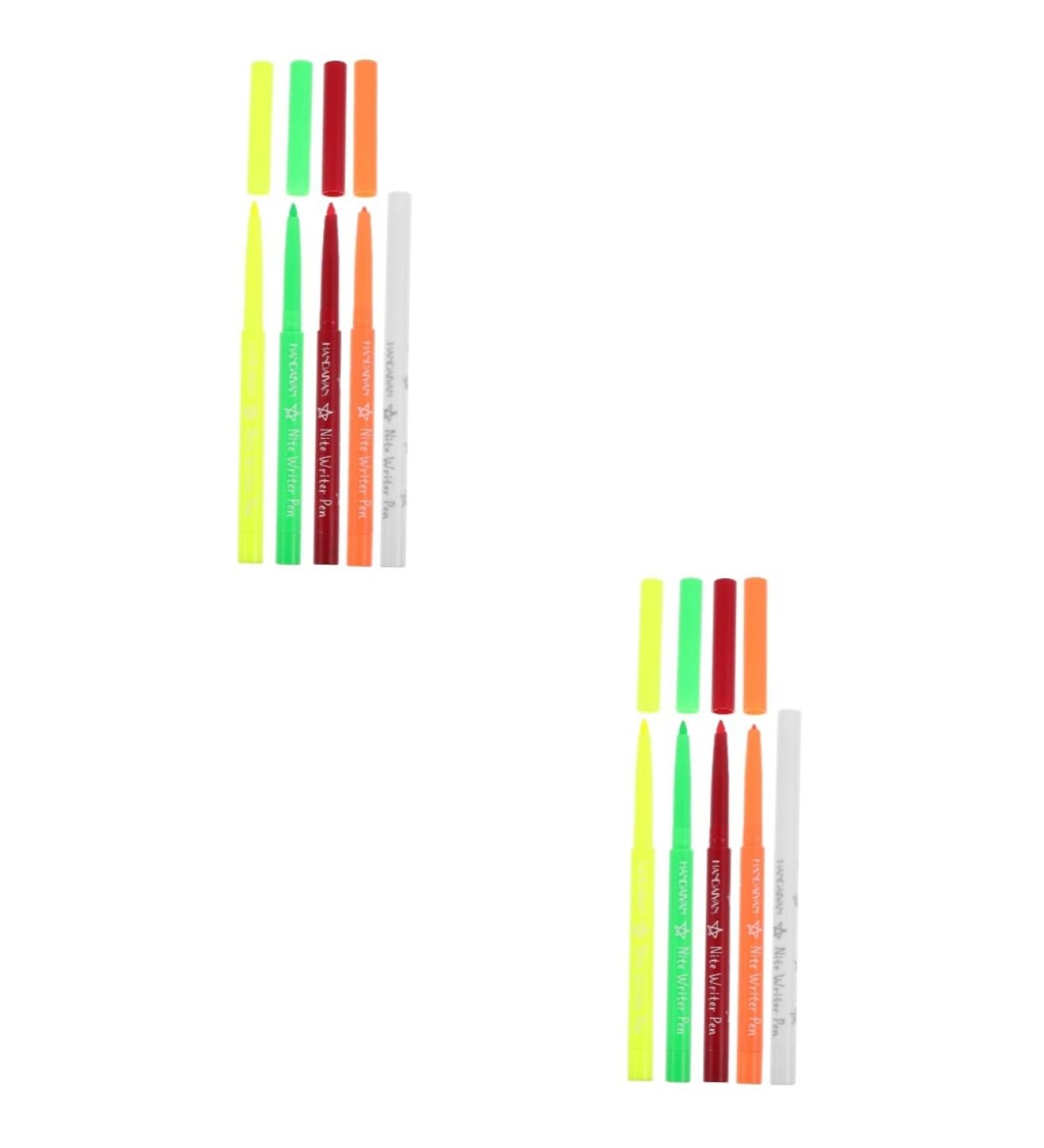 FOMIYES 10 Pcs Halloween Paint Pen Fluorescence Eyeliner Make up Highlighter Eyeliner Pen Eye Liner Plastic 12.00X0.80X0.80CMx2pcs Assorted Colorx2pcs - Buy Online on GoSupps.com