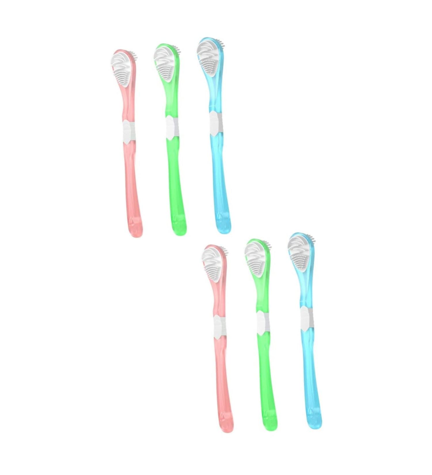 Beaupretty 6 Pcs Cleaning Brush Set - Tough Tongue Cleaners for Baby & Adults - Household Scrapers in Assorted Colors - 17x3CM - Buy Online on GoSupps.com