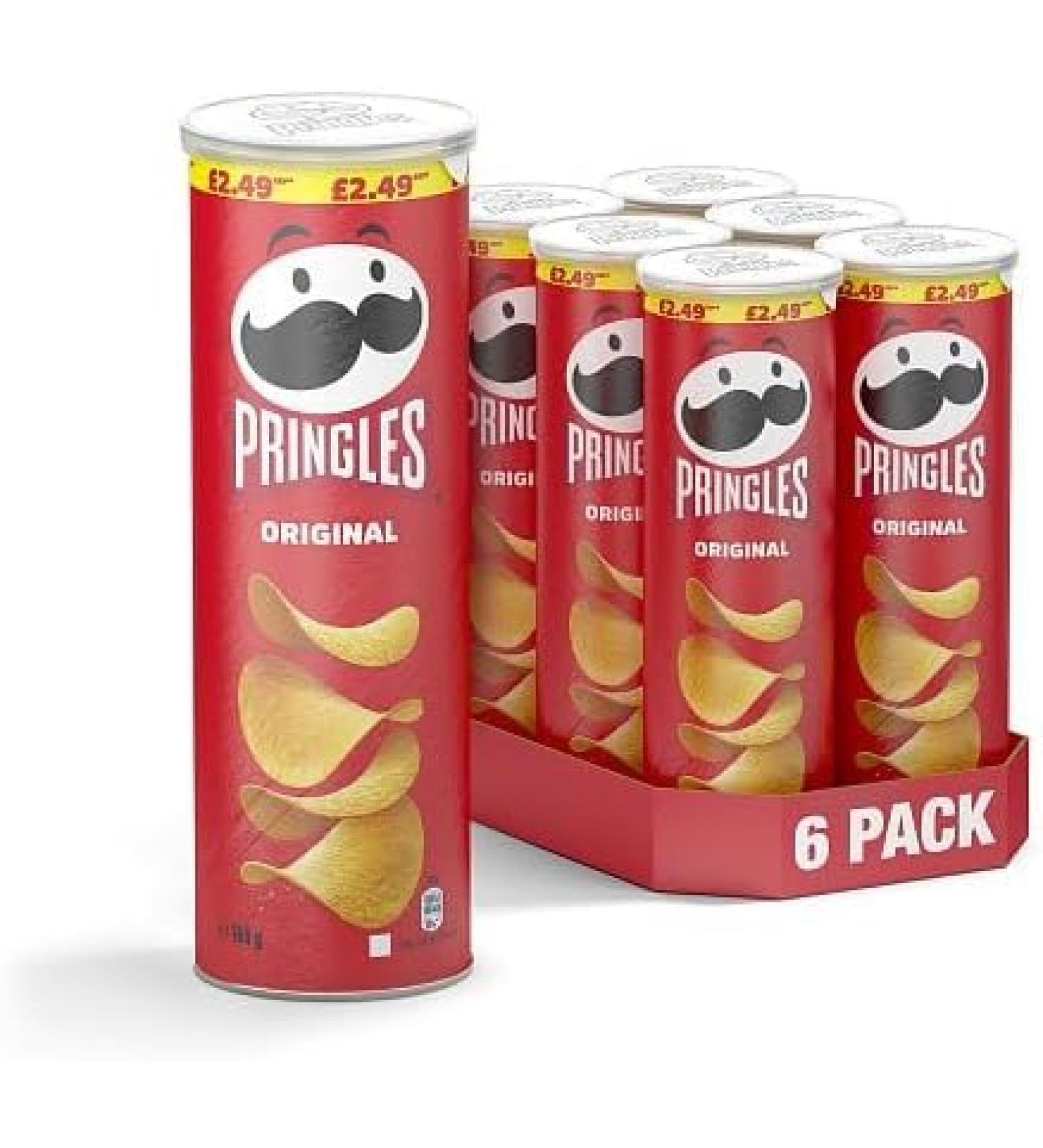 Pringles Original Case of 6x165g PMP By Shop 4 Less