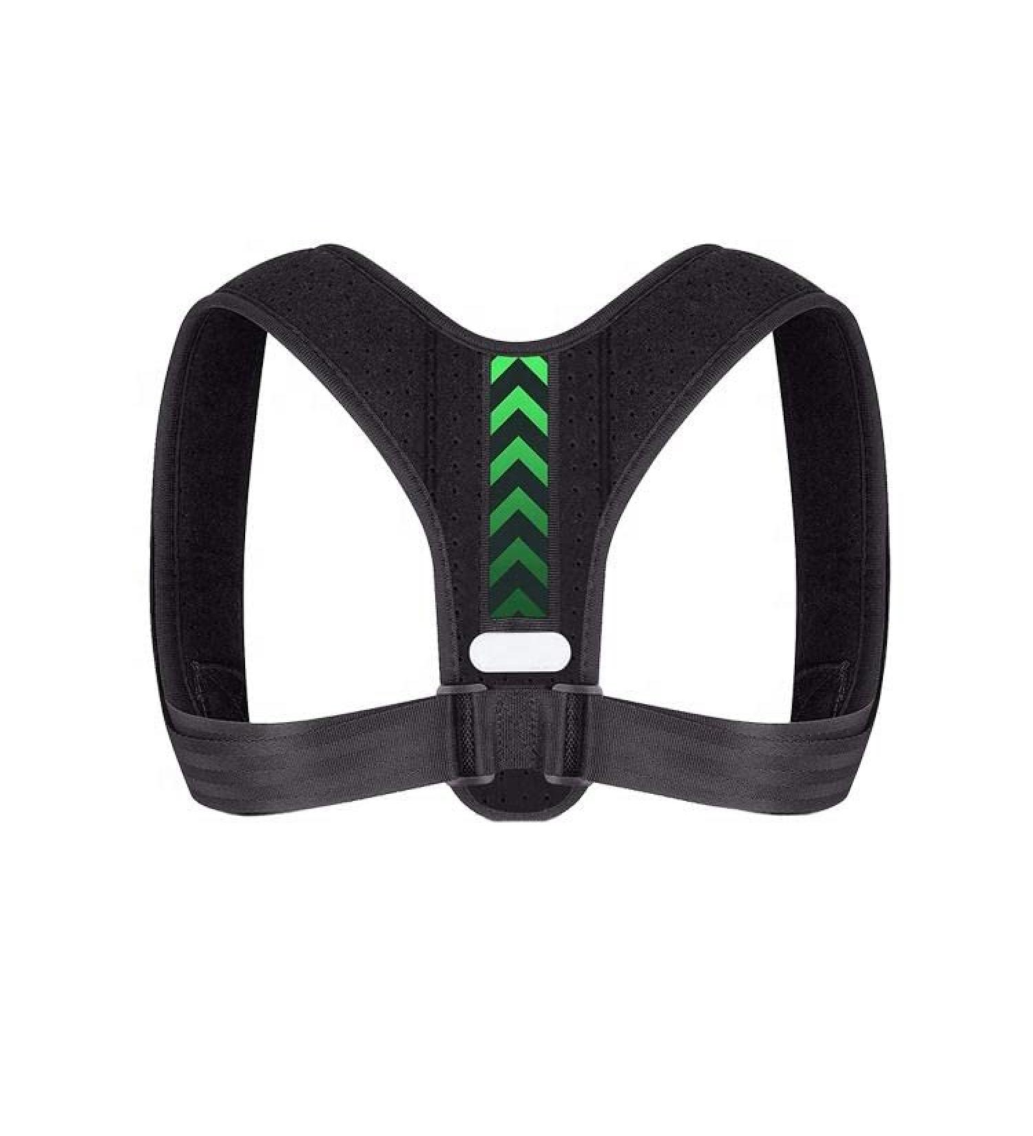 Posture Corrector Back Brace for Men & Women | Upper Spine Support & Pain Relief | Black - Buy Online on GoSupps.com