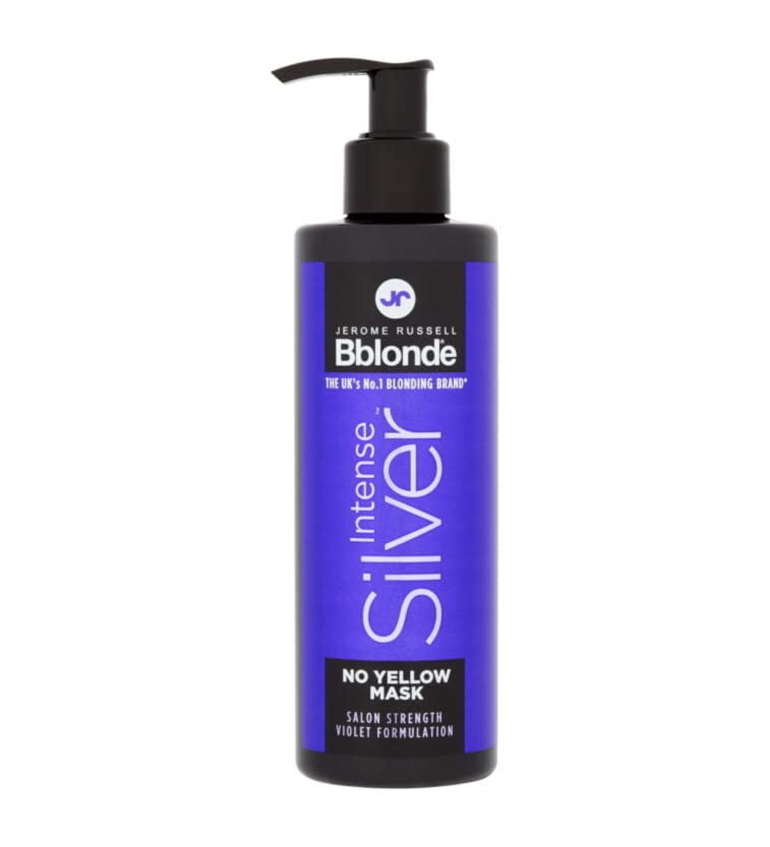 Jerome Russell Bblonde Intense Silver Mask - Vegan Hair Toner for Blonde Dry & Damaged Hair | 250ml - No More Yellow - Buy Online on GoSupps.com