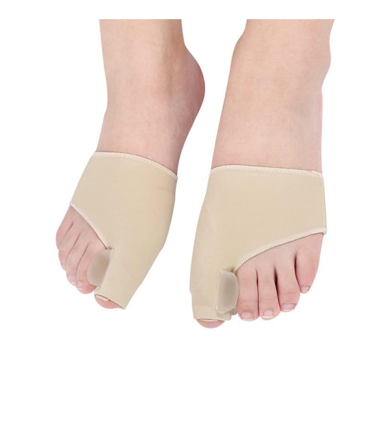 DEAVER Hallux Valgus Corrector Toe Separation Set - Silicone Bunion Straightener & Protector for Men and Women - Foot Pain Relief (4 pairs) - Buy Online on GoSupps.com