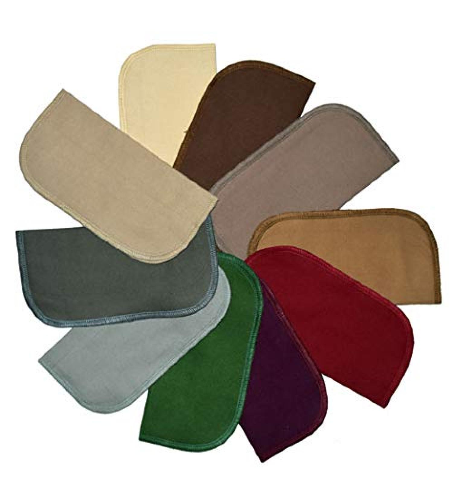 Set of 10 2 Ply Solid Flannel 8x8 Inches in Earth Tones - Soft and Durable - Buy Online on GoSupps.com