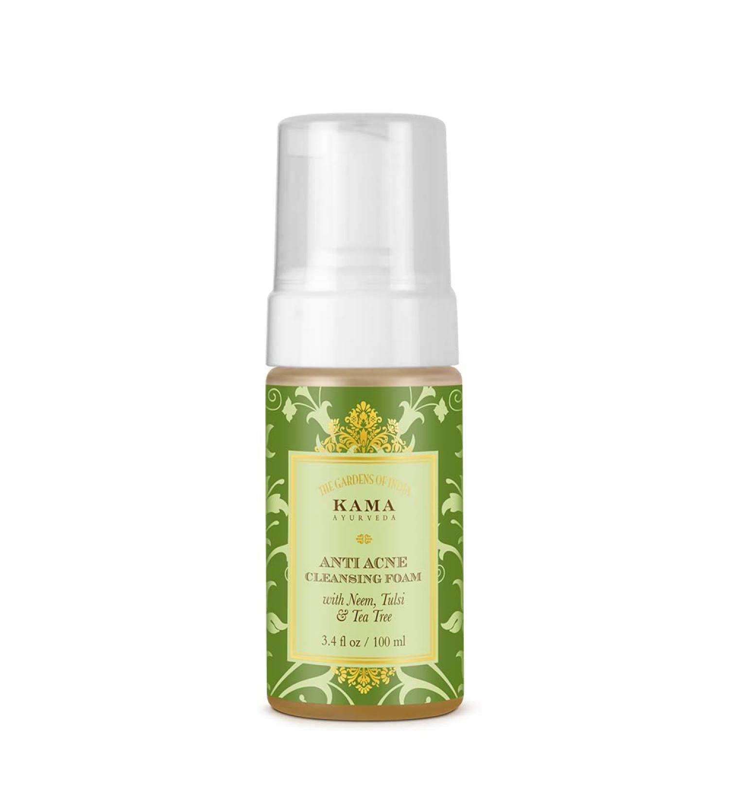 Kama Ayurveda Anti Acne Cleansing Foam - 100ml | Natural Acne Treatment | International Shipping Available - Buy Online on GoSupps.com
