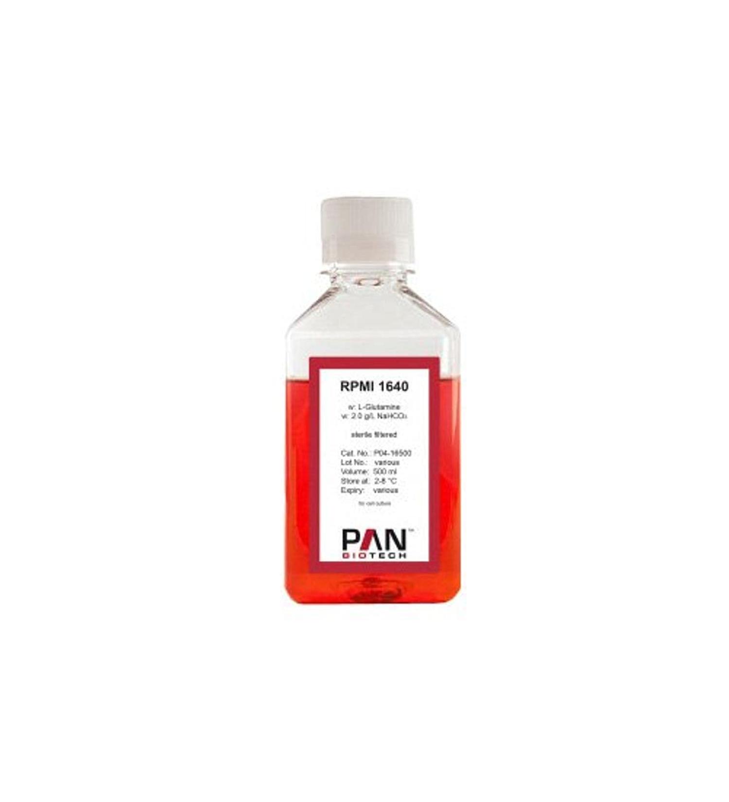 PAN BIOTECH P04-16500 RPMI 1640 with L-Glutamine liquid medium With L-Glutamine with 2.2 g/l NaHCO3