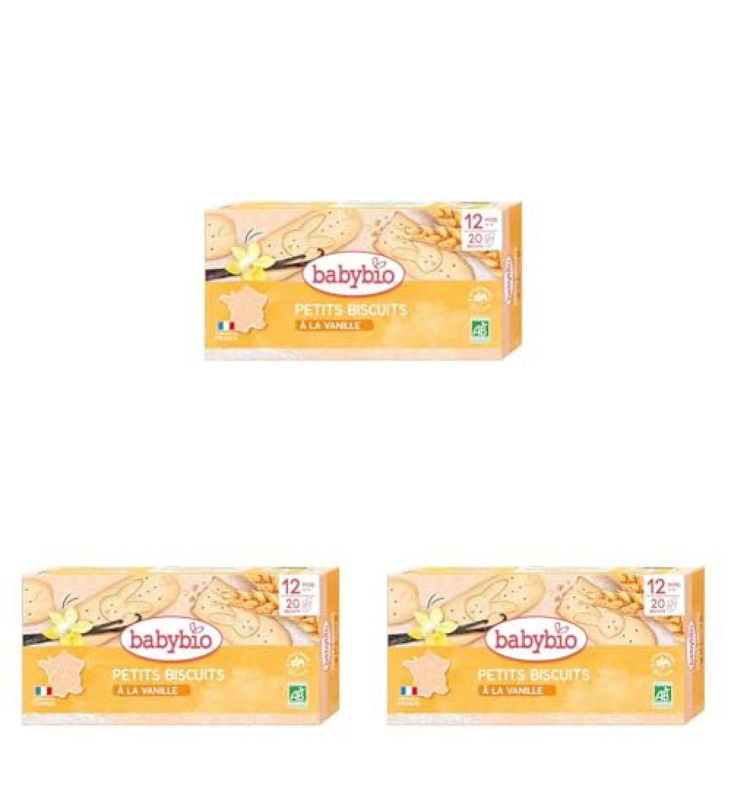 Babybio Petits Biscuits la vanille 160gr (Lot de 3) Vanille 160 g (Pack of 3) - Buy Online on GoSupps.com